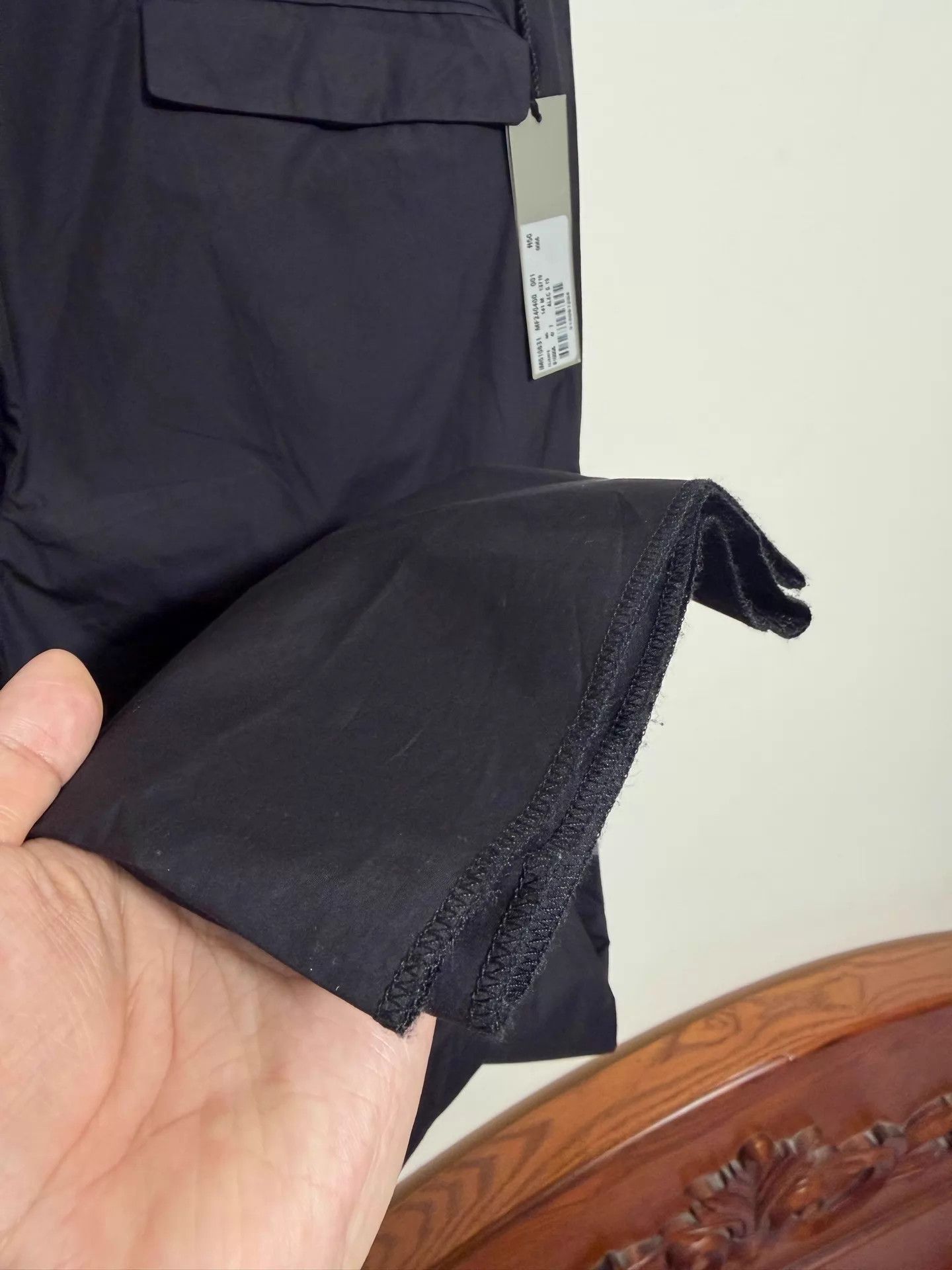 Jil Sander JIL SANDER Pleated Slim Black Trousers 46/50 ITALY Size US 34 / EU 50 - 5 Thumbnail