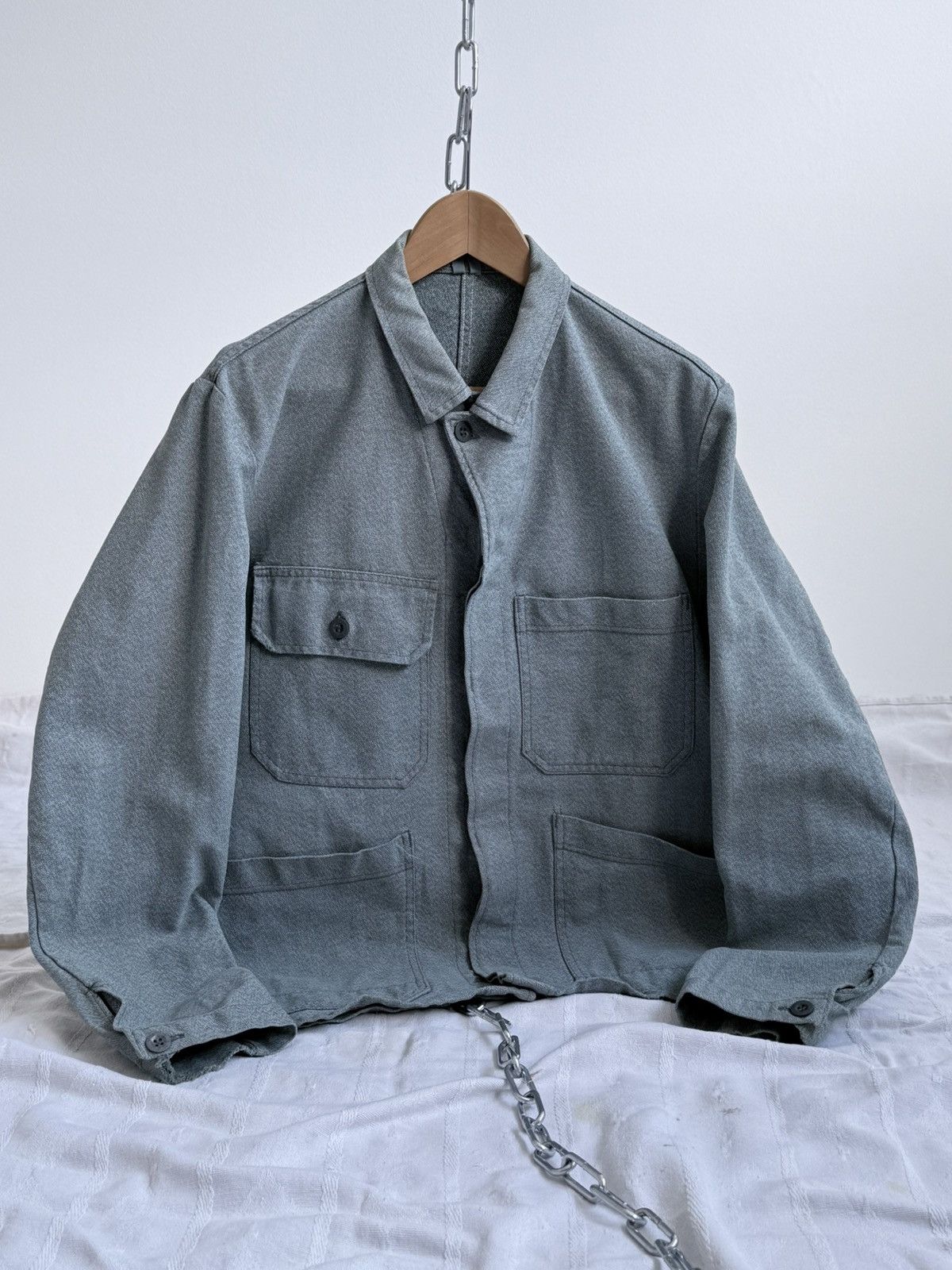 Vetra Vintage 80s Swiss Distressed Chore Work Jacket Size US L / EU 52-54 / 3 - 2 Thumbnail