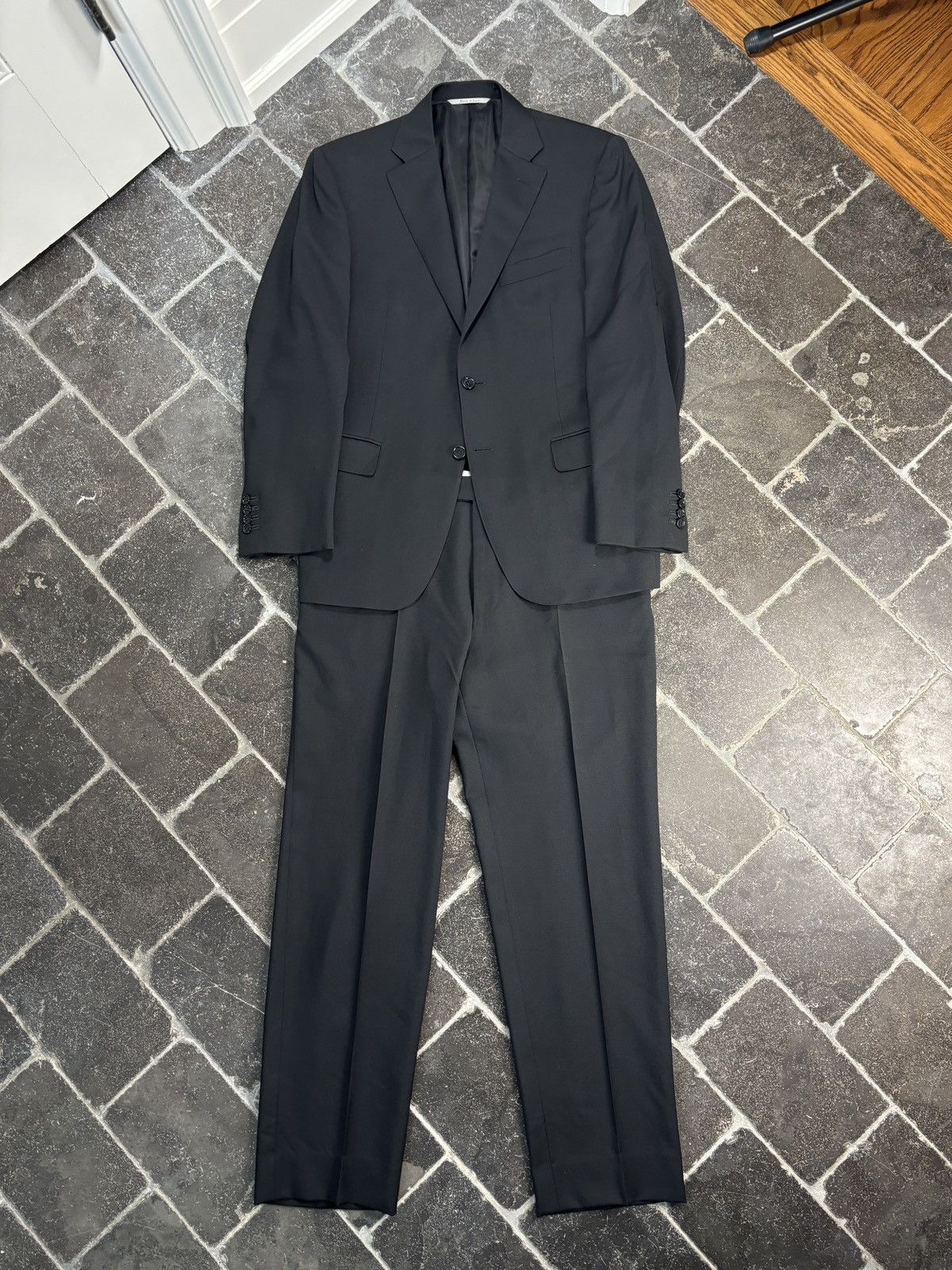 Canali Canali Suit Two Piece Tuxedo Blazer Trousers Made in Italy Size 48S - 2 Thumbnail