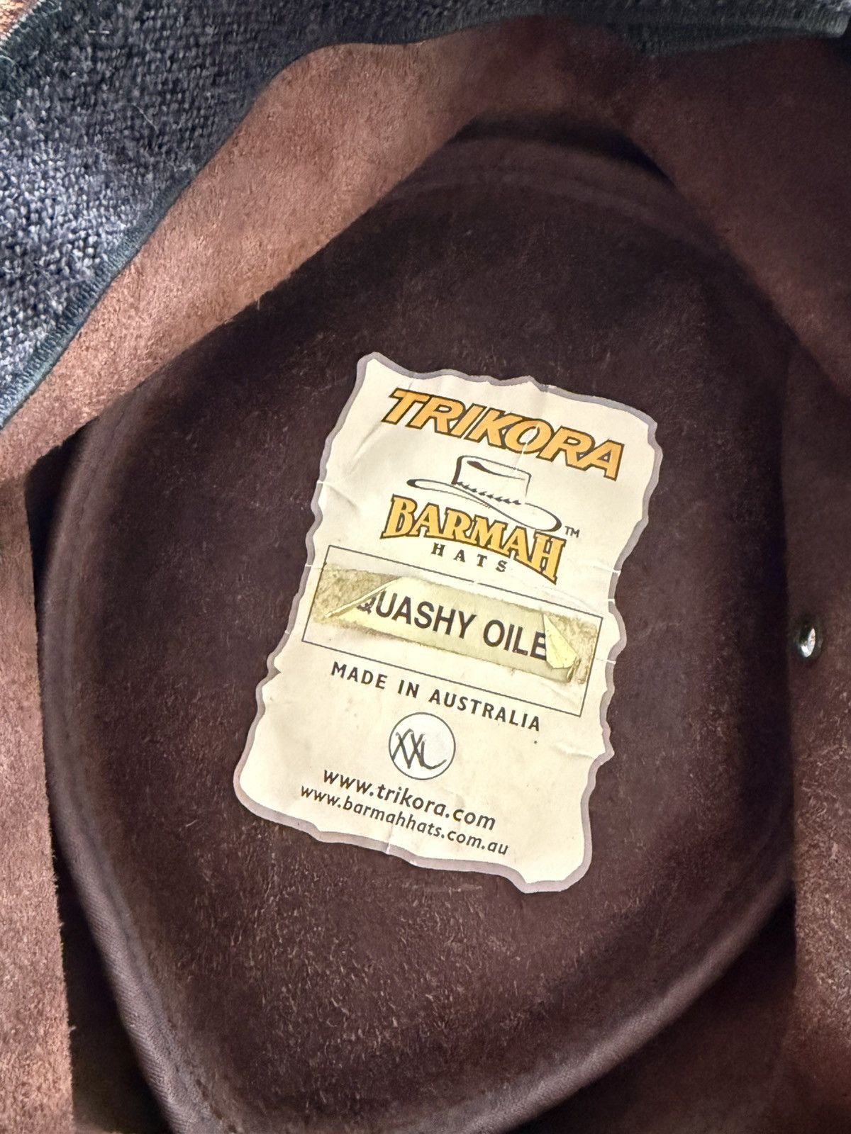 Vintage Barmah Australia x Trikora Squash Oiled Bones Leather Hat Size ONE SIZE - 7 Thumbnail