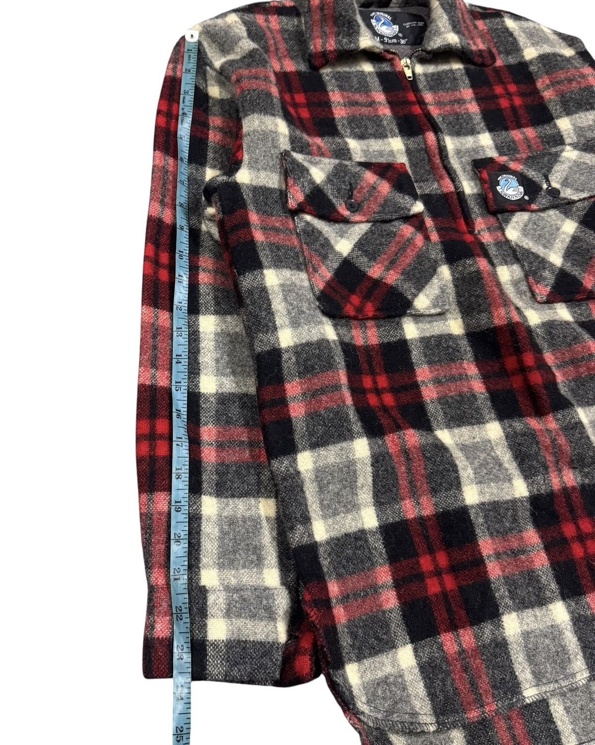 Japanese Brand Swandri Tartan Half Zipper Wool Pullover Shirt Size US S / EU 44-46 / 1 - 18 Thumbnail