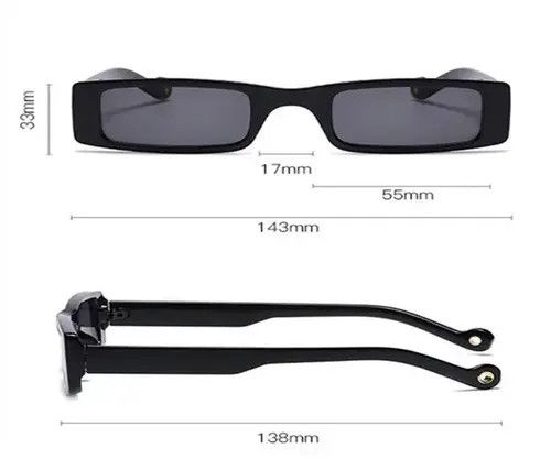 Designer × Vintage Retro square sunglasses Size ONE SIZE - 3 Thumbnail