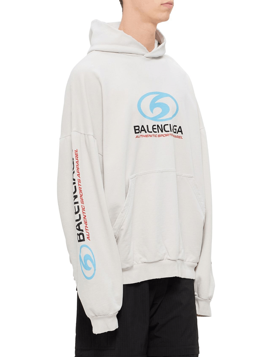 Balenciaga Surfer Cracked Moleton Hoodie