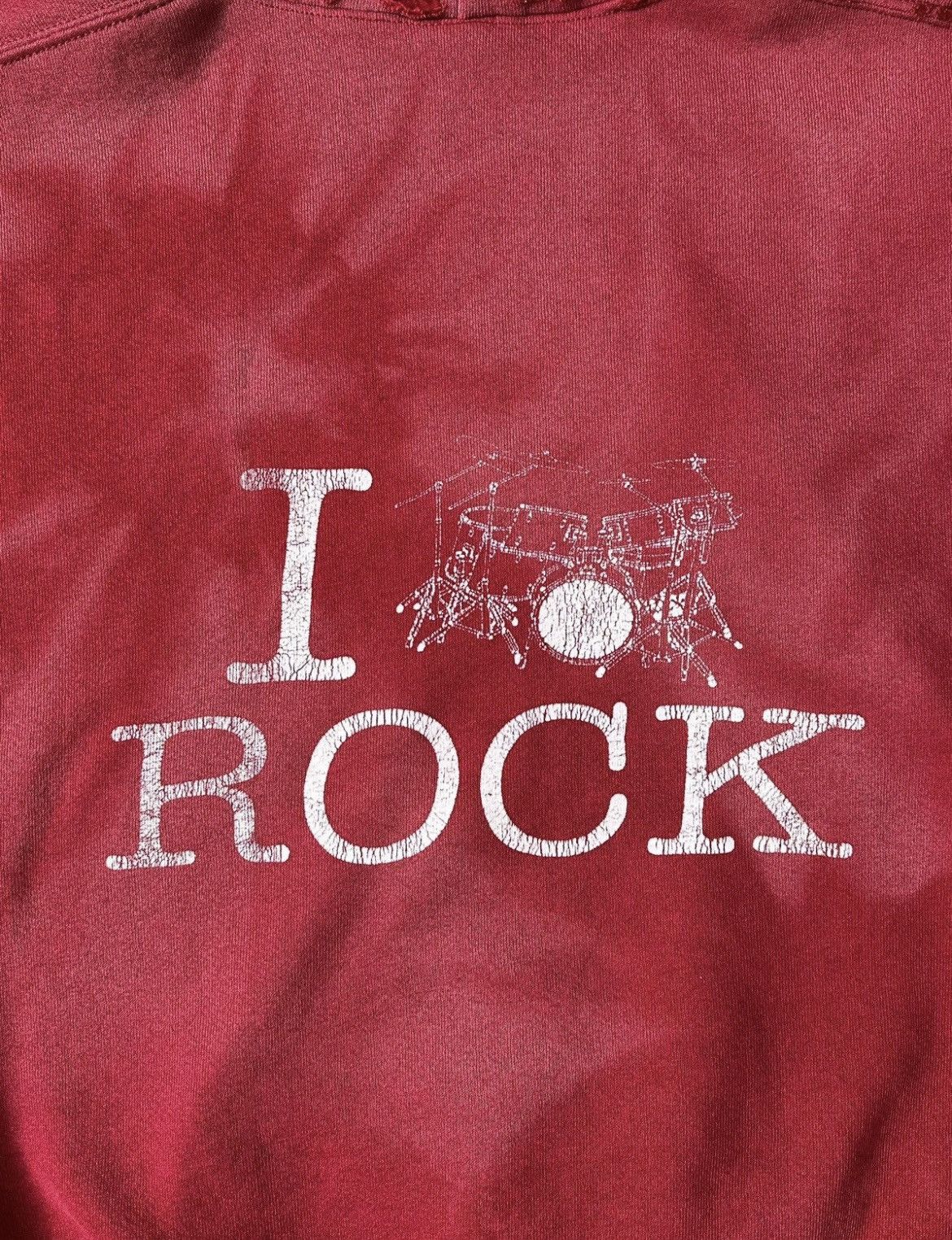 Vintage × basketcase gallery Basketcase Gallery “ I Rock “ Thrashed Sun Faded Hoodie Size US M / EU 48-50 / 2 - 5 Thumbnail
