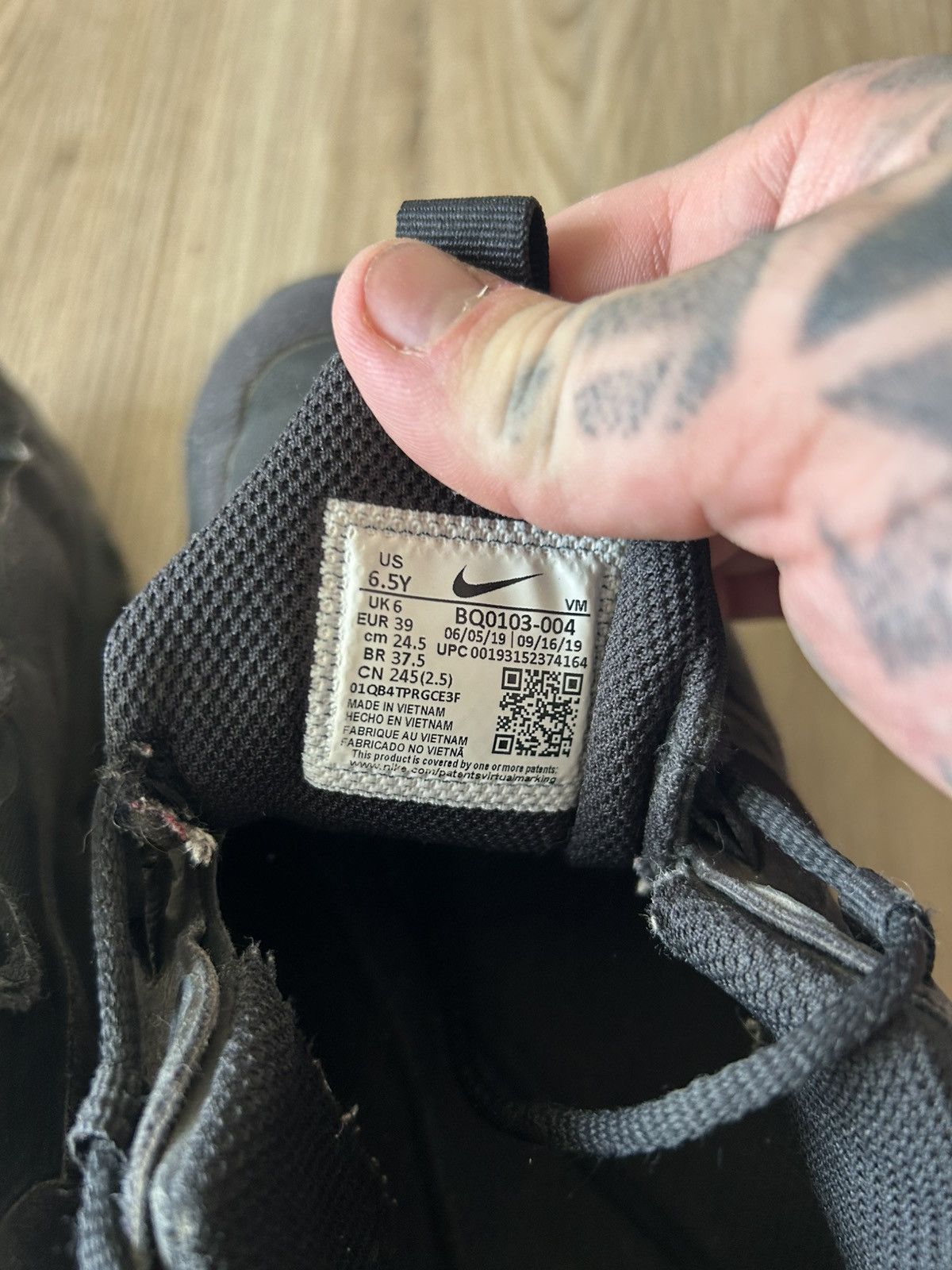 Nike Nike Airmax React 270 Triple Black Size US 8 / IT 38 - 7 Thumbnail