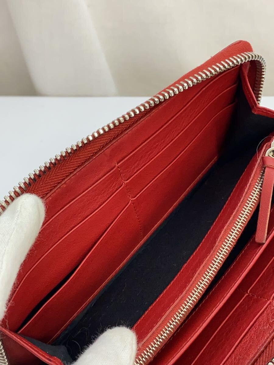 Balenciaga Balenciaga Paper Continental Zip Around Wallet Red Size ONE SIZE - 6 Thumbnail