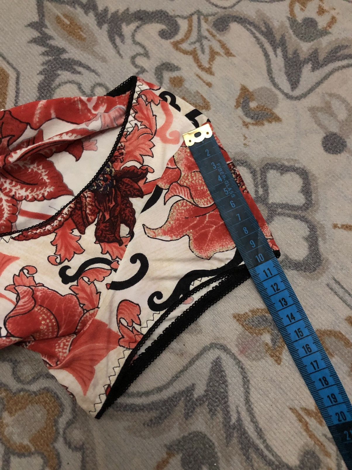 Just Cavalli Just Cavali Underwear Floral T-shirt Size L / US 10 / IT 46 - 11 Thumbnail