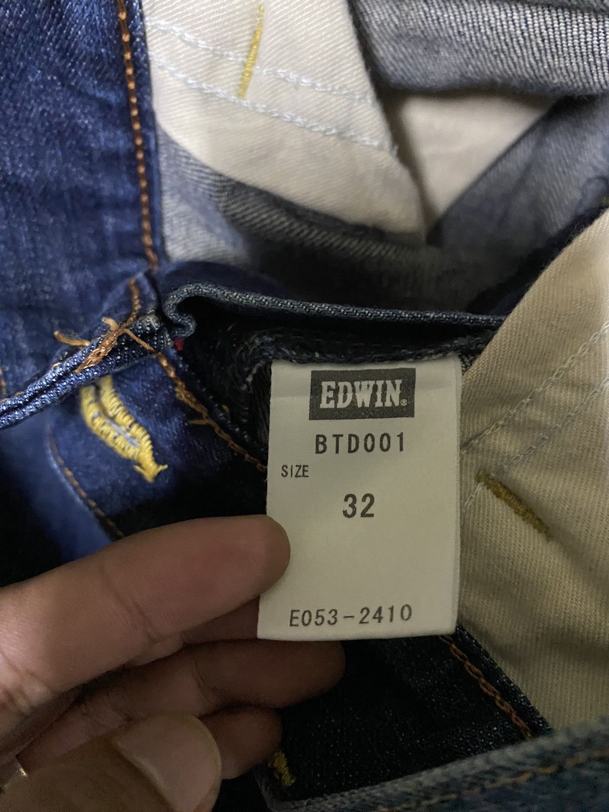 Edwin Flare jeans Edwin boot cut distressed leather pocket 🇯🇵 Size US 34 / EU 50 - 11 Thumbnail