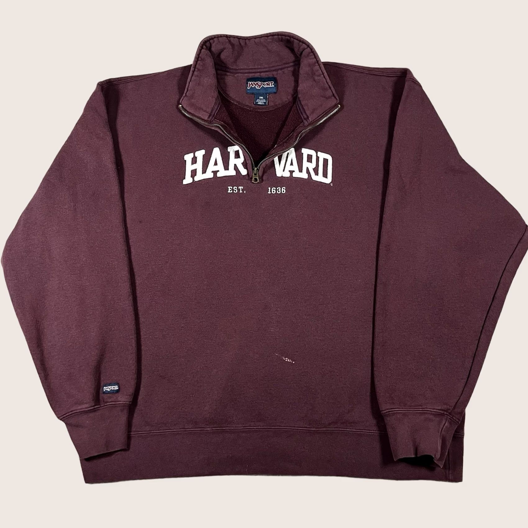 Jansport VINTAGE Harvard 1/4 Zip Pullover Mens 2XL Sweatshirt Embroidered JanSport 90s Size US XXL / EU 58 / 5 - 1 Thumbnail