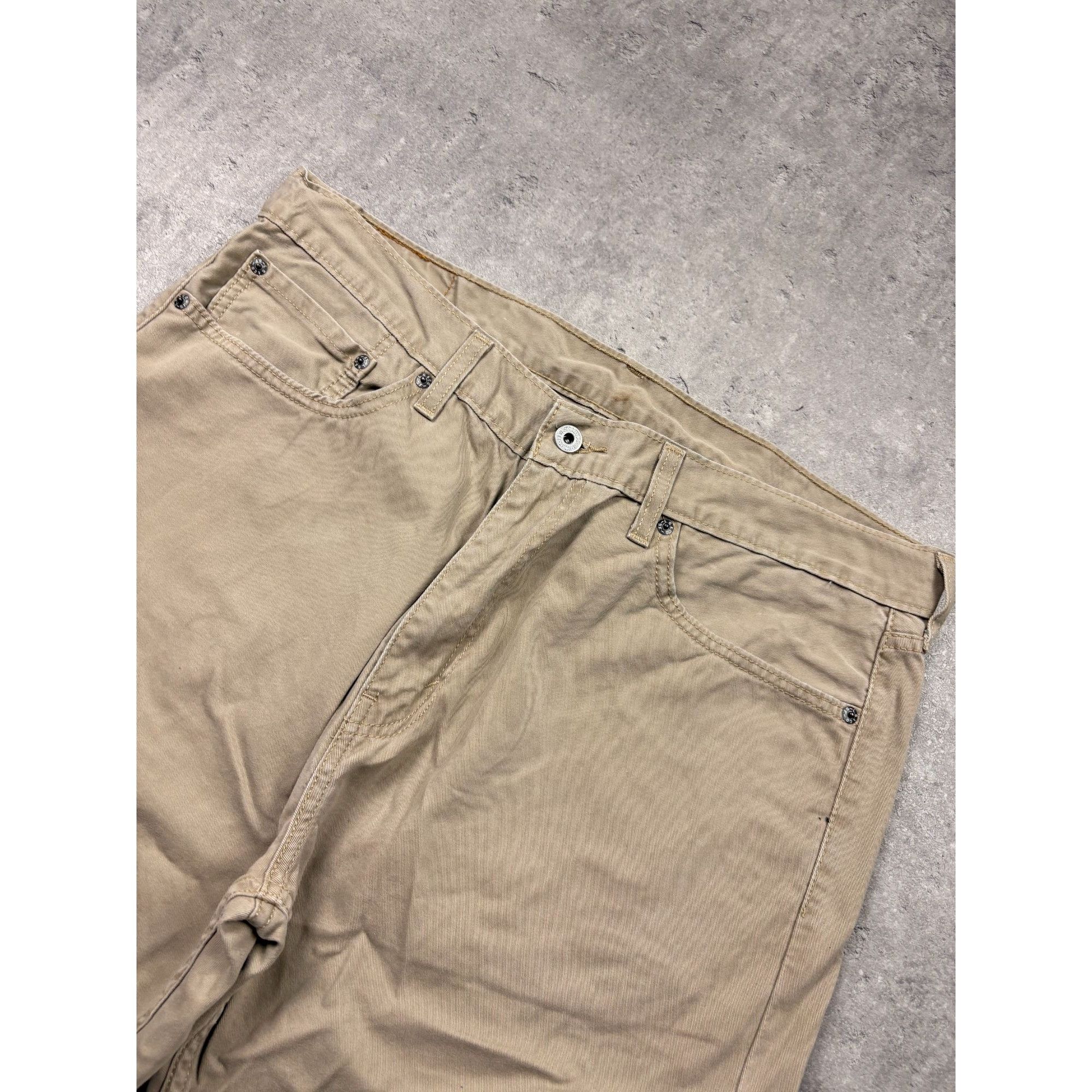 Levi's Levi's 505 Men's Khaki Chino Pants Jeans W36 L30 Beige Strai Size US 36 / EU 52 - 5 Thumbnail