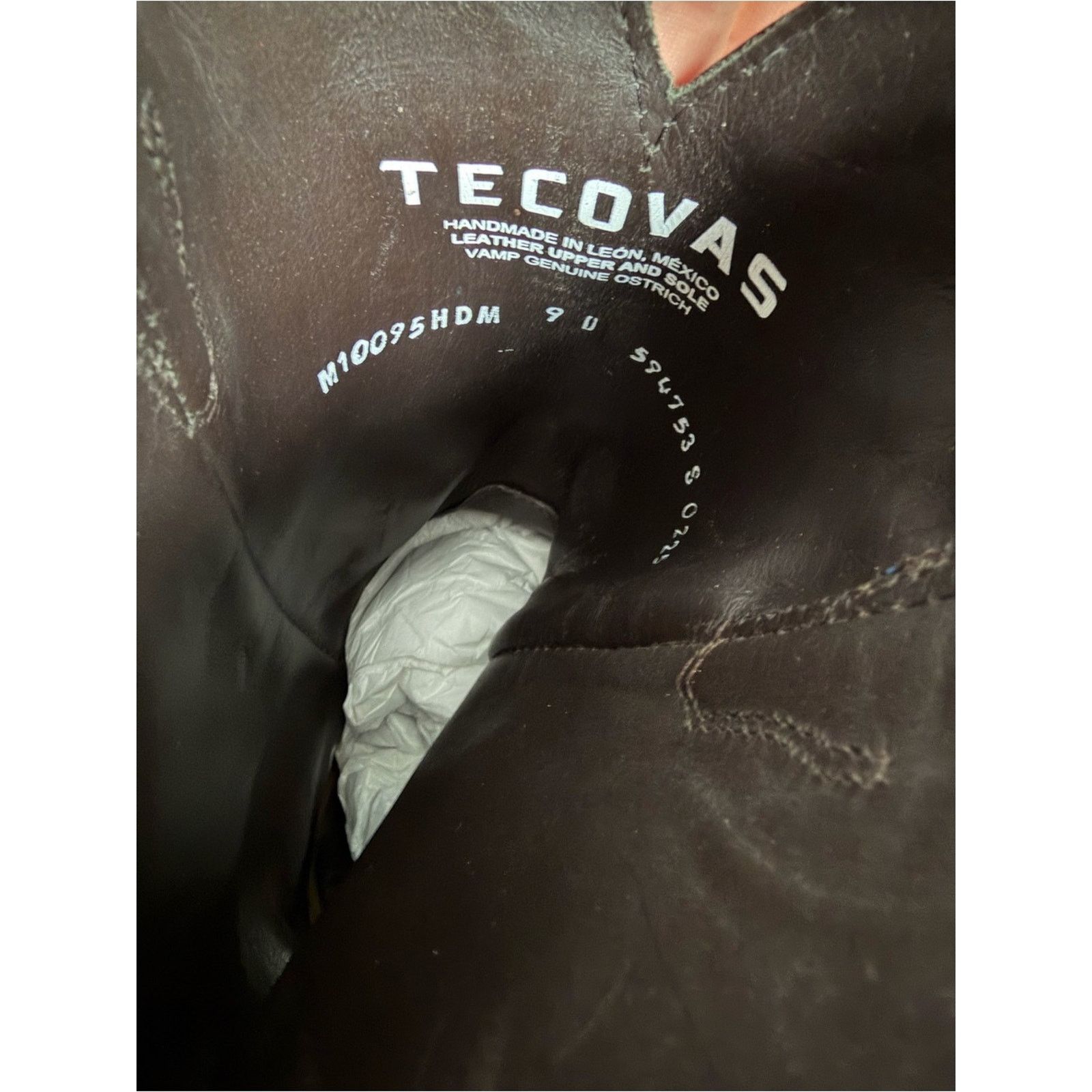 Tecovas NEW TECOVAS THE EMMITT II HAZELNUT QUILL OSTRICH BOOTS READ Size US 9 / EU 42 - 10 Thumbnail
