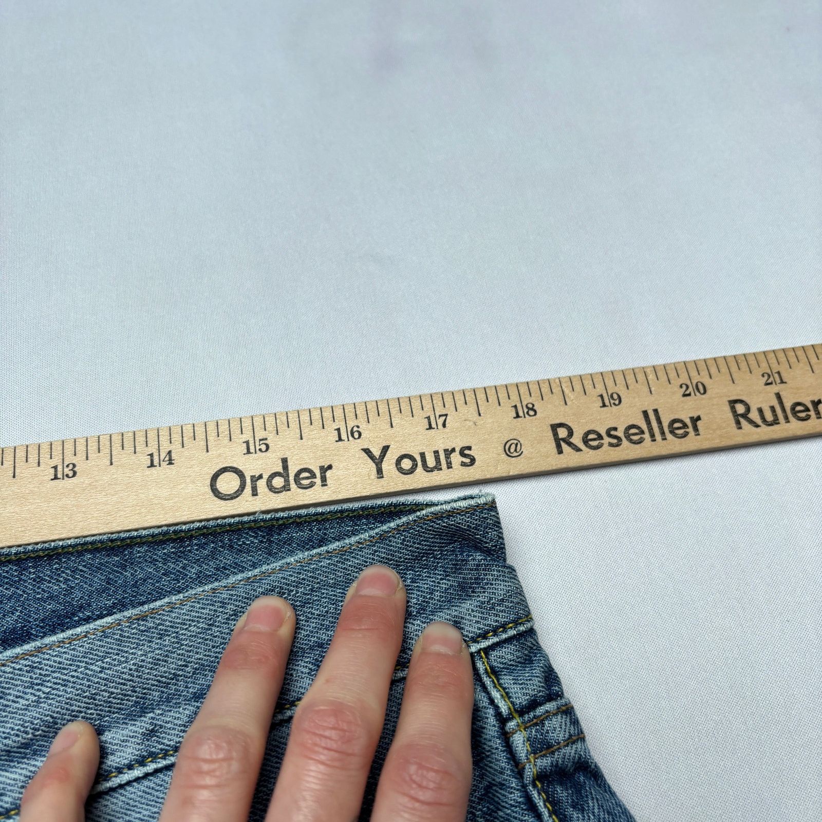 Sid Mashburn $175 Sid Mashburn Slim Straight Jeans 34x32 Made in USA Size US 34 / EU 50 - 6 Thumbnail