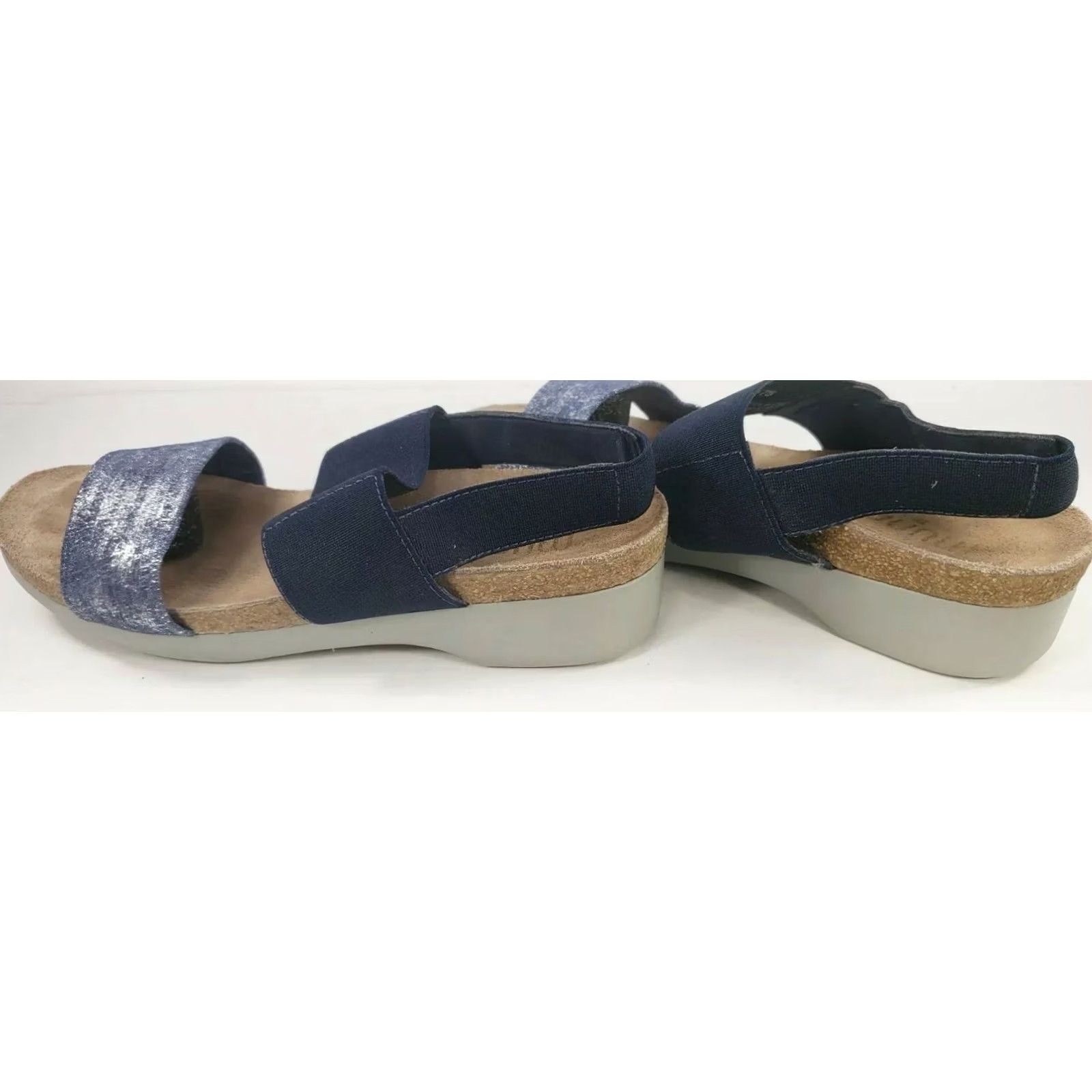 Vintage Munro Pisces Slingback Sandal Women's 6M Navy Blue Metallic Size US 6 / IT 36 - 7 Thumbnail