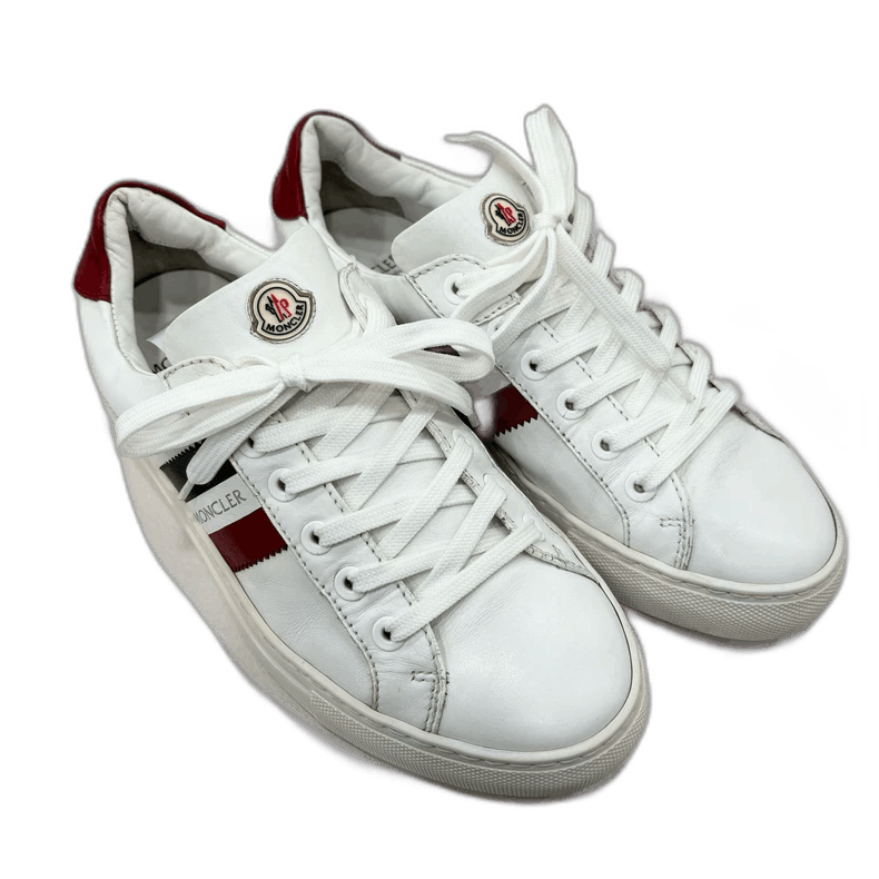 Moncler Moncler Classic White Casual Sneakers Size US 6 / IT 36 - 1 Thumbnail