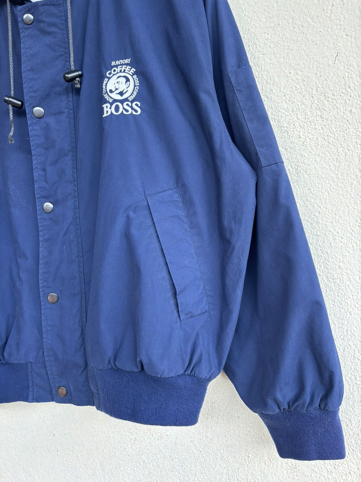 Japanese Brand × Vintage Suntory Boss Coffee Zip Up Polyester Jacket Size US L / EU 52-54 / 3 - 4 Thumbnail