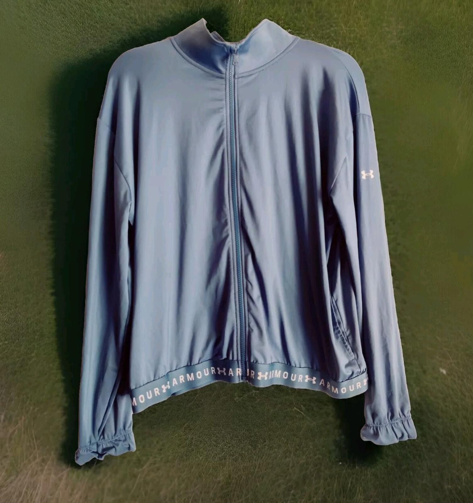 Under Armour Under Armour Heatgear Womens L Jacket Light Blue Logo Bottom Size L / US 10 / IT 46 - 1 Thumbnail