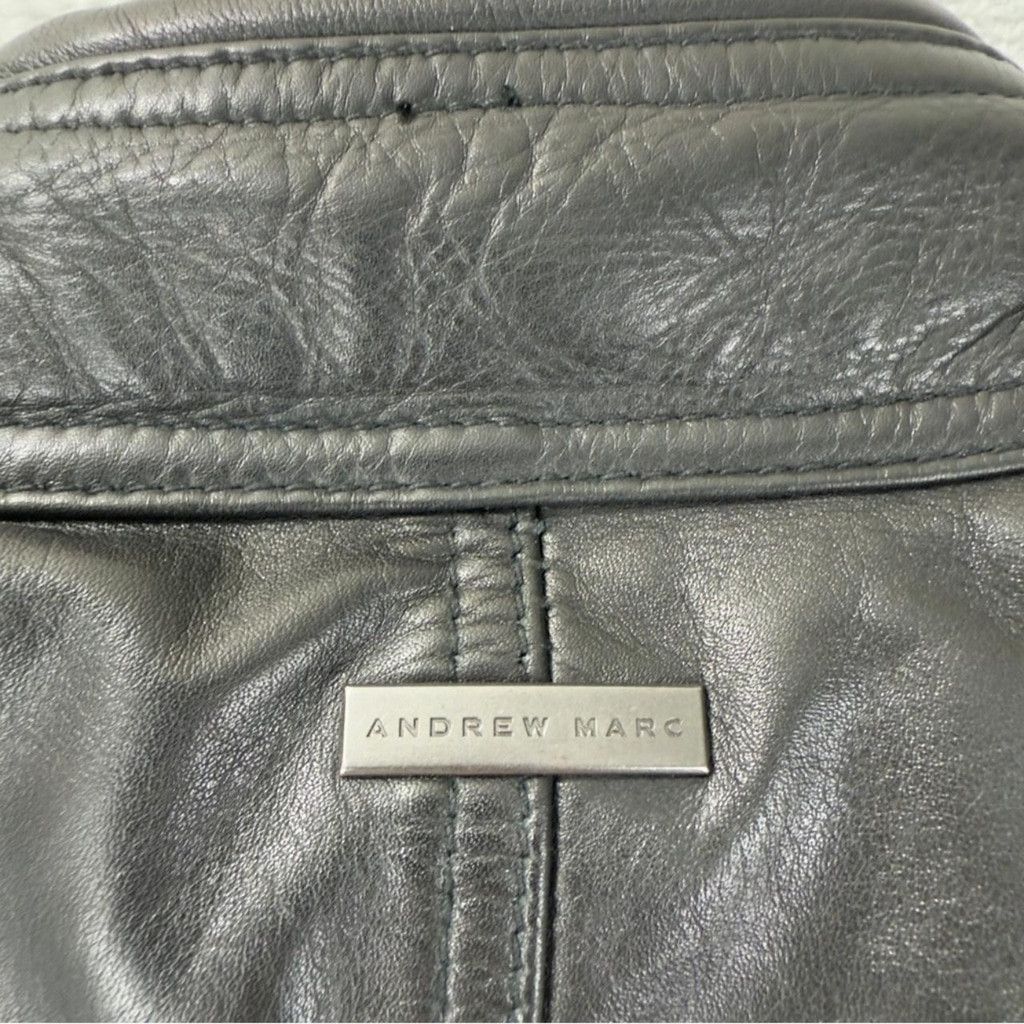 Andrew Marc Andrew Marc Men's Sz Medium 100% Black Soft Leather Jacket Size US M / EU 48-50 / 2 - 7 Thumbnail