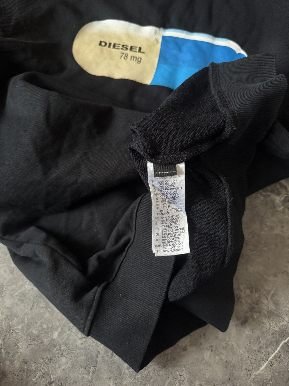 Diesel Diesel pill sweatshirt Black Size US S / EU 44-46 / 1 - 6 Thumbnail