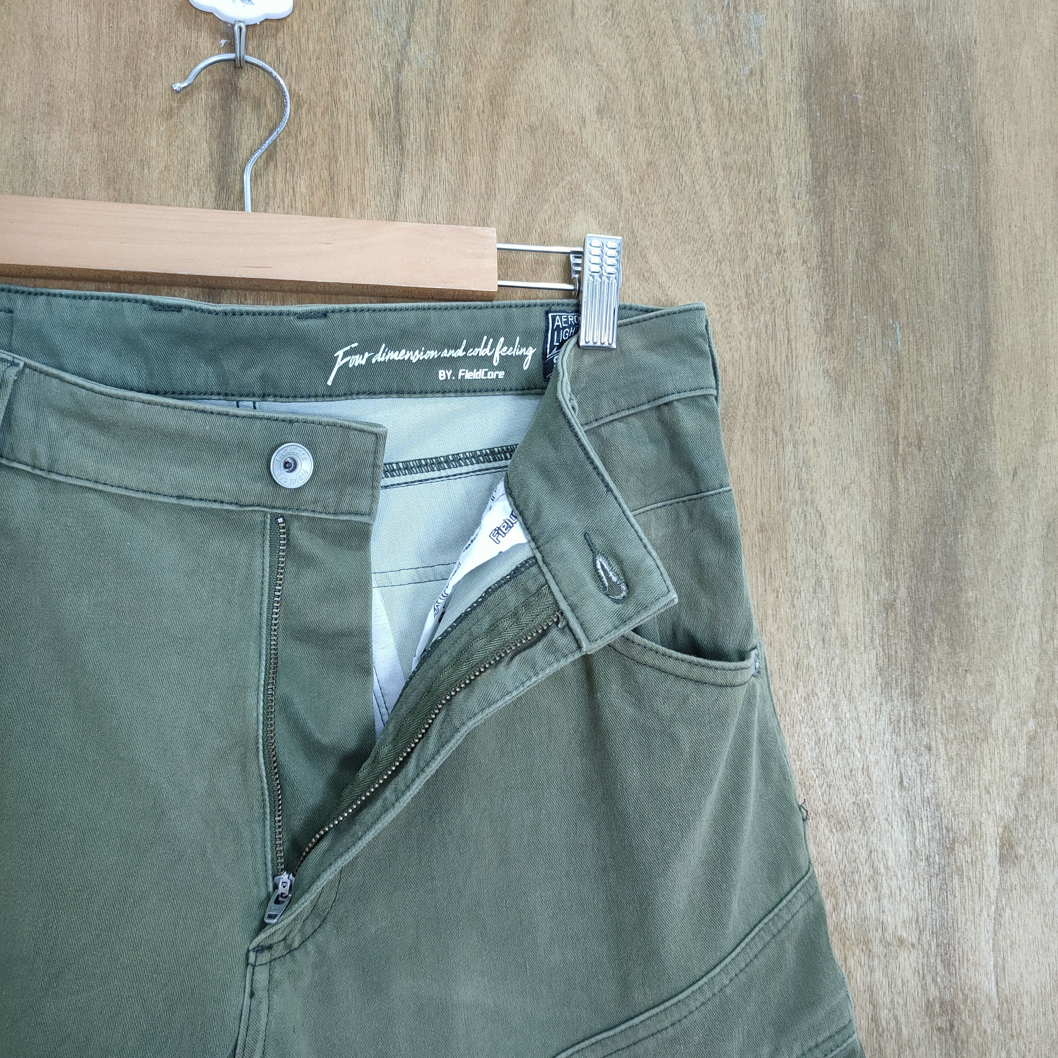 Japanese Brand FIELDCORE GREEN CARGO PANTS Size US 32 / EU 48 - 10 Thumbnail