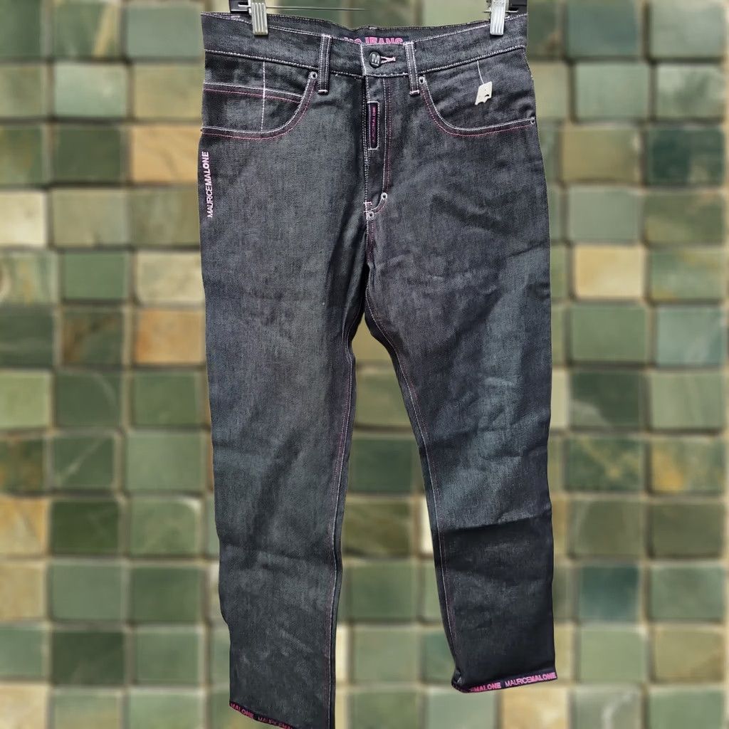 Vintage VINTAGE MoJeans Denim Hip Hop Womens Jeans 8 Black Pink Deadstock 30x33.5 Womens Size 30" / US 8 / IT 44 - 1 Thumbnail