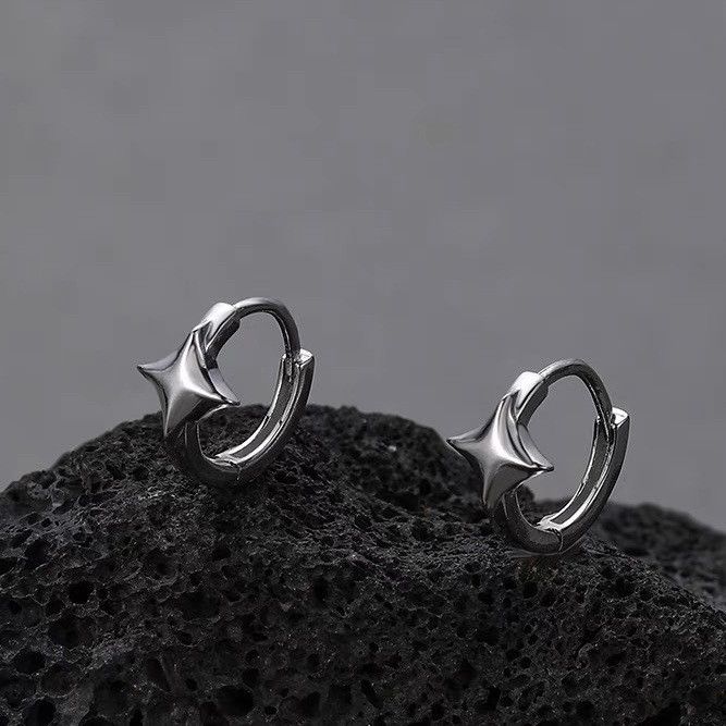 Jewelry × Sterling Silver Vibe Earrings One Pairs Chrome Jewelry Size ONE SIZE - 3 Thumbnail
