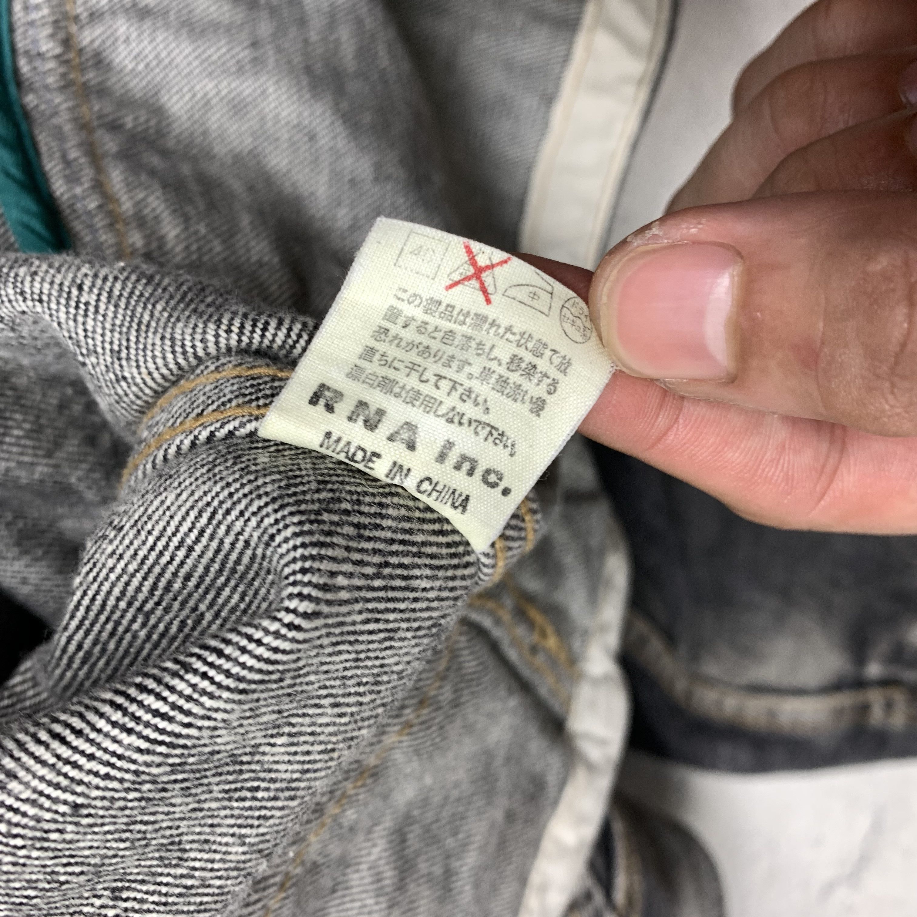 Japanese Brand RNA Alternative Biker Punk Denim Jacket Ramones Size M / US 6-8 / IT 42-44 - 7 Thumbnail