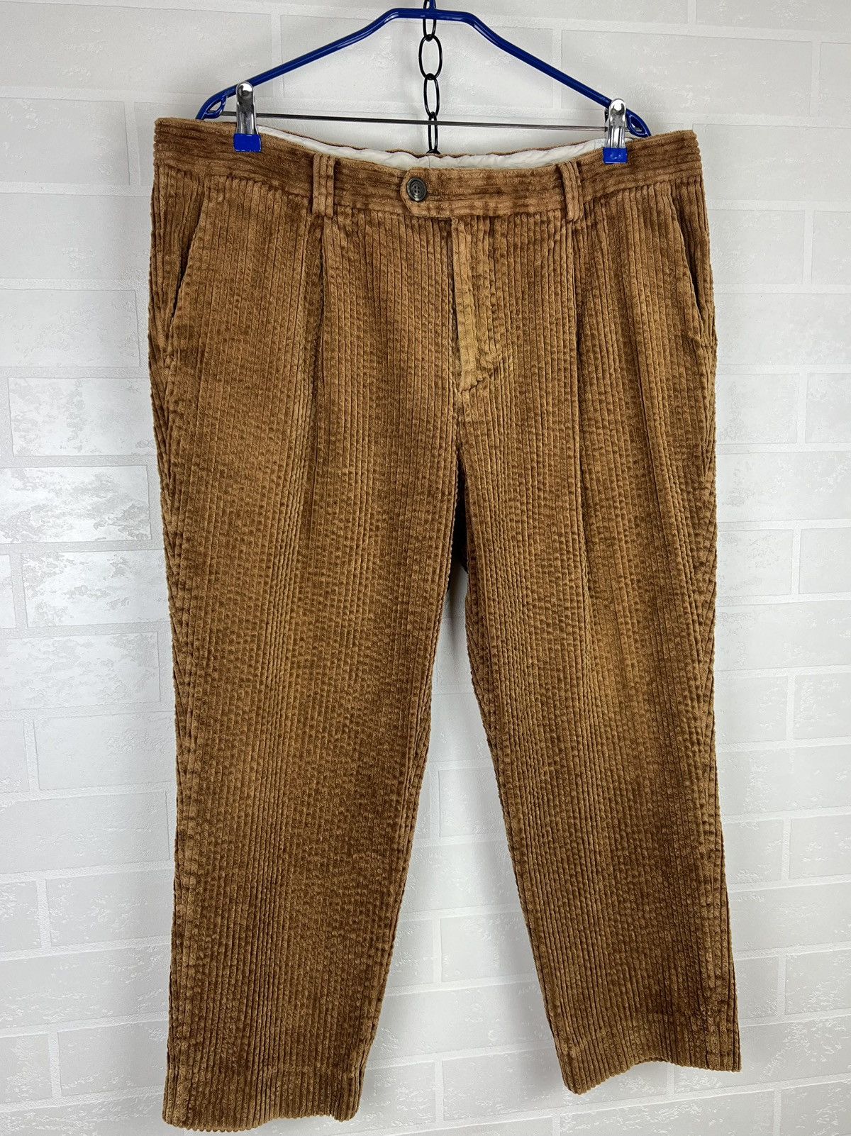 Brunello Cucinelli BRUNELLO CUCINELLI Pants Velvet Corduroy Trousers Cotton Size US 40 / EU 56 - 2 Thumbnail