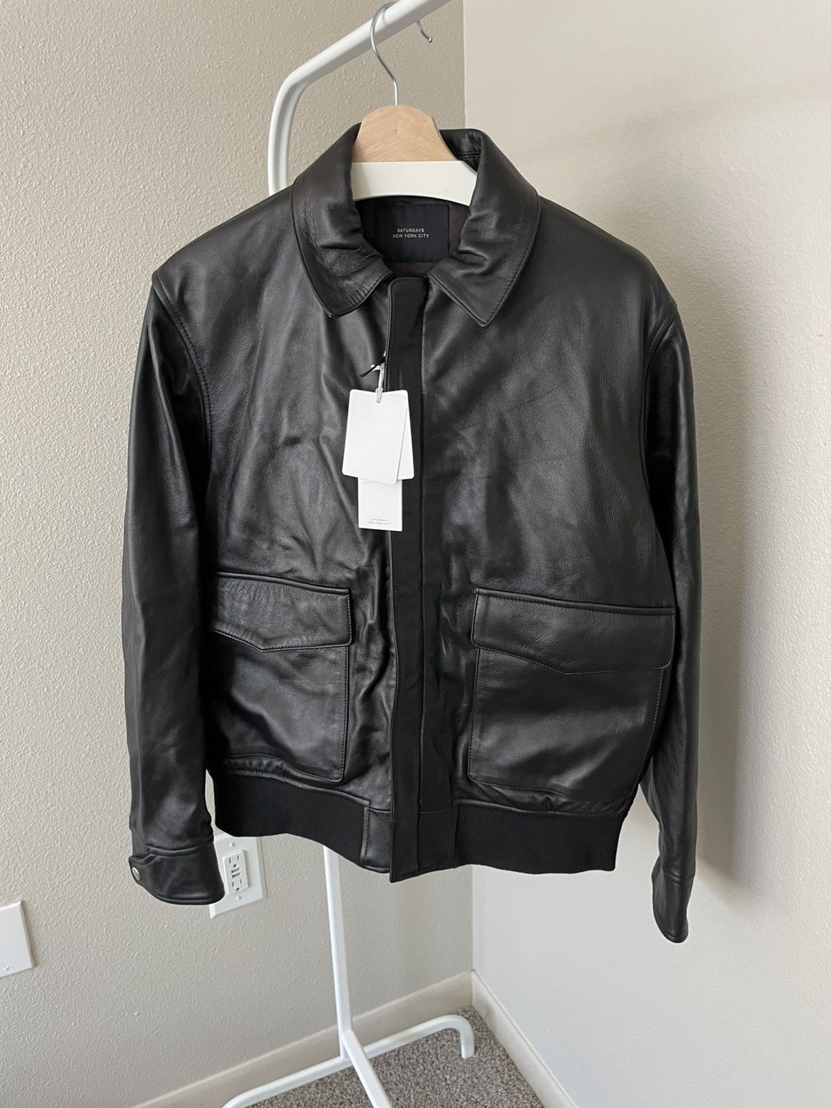 Saturdays NYC Saturdays NYC Tunstall Leather Jacket | black M Size US M / EU 48-50 / 2 - 11 Thumbnail