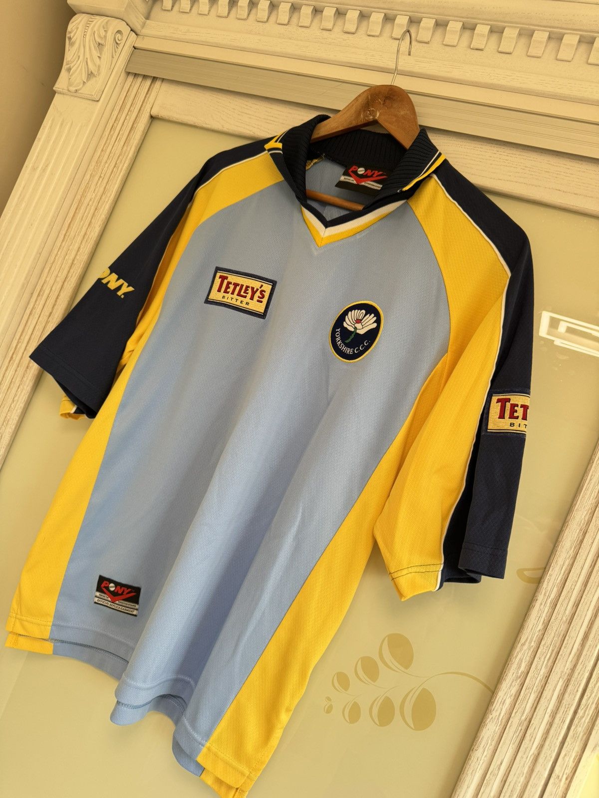PONY Vintage Yorkshire County 90’s Cricket Jersey Rare Shirt Size US M / EU 48-50 / 2 - 3 Thumbnail
