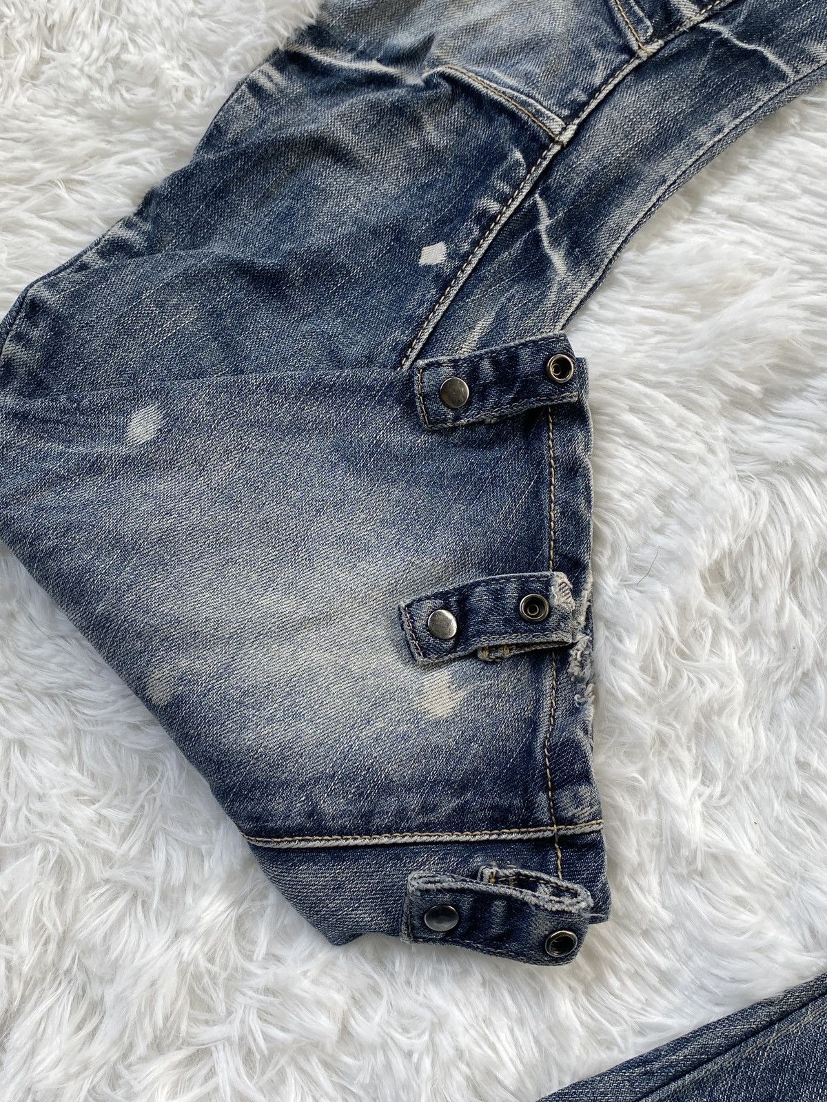PPFM 🔥RARE🔥Vintage PPFM Banana Cut Denim Jeans Bondage Size US 31 - 9 Thumbnail