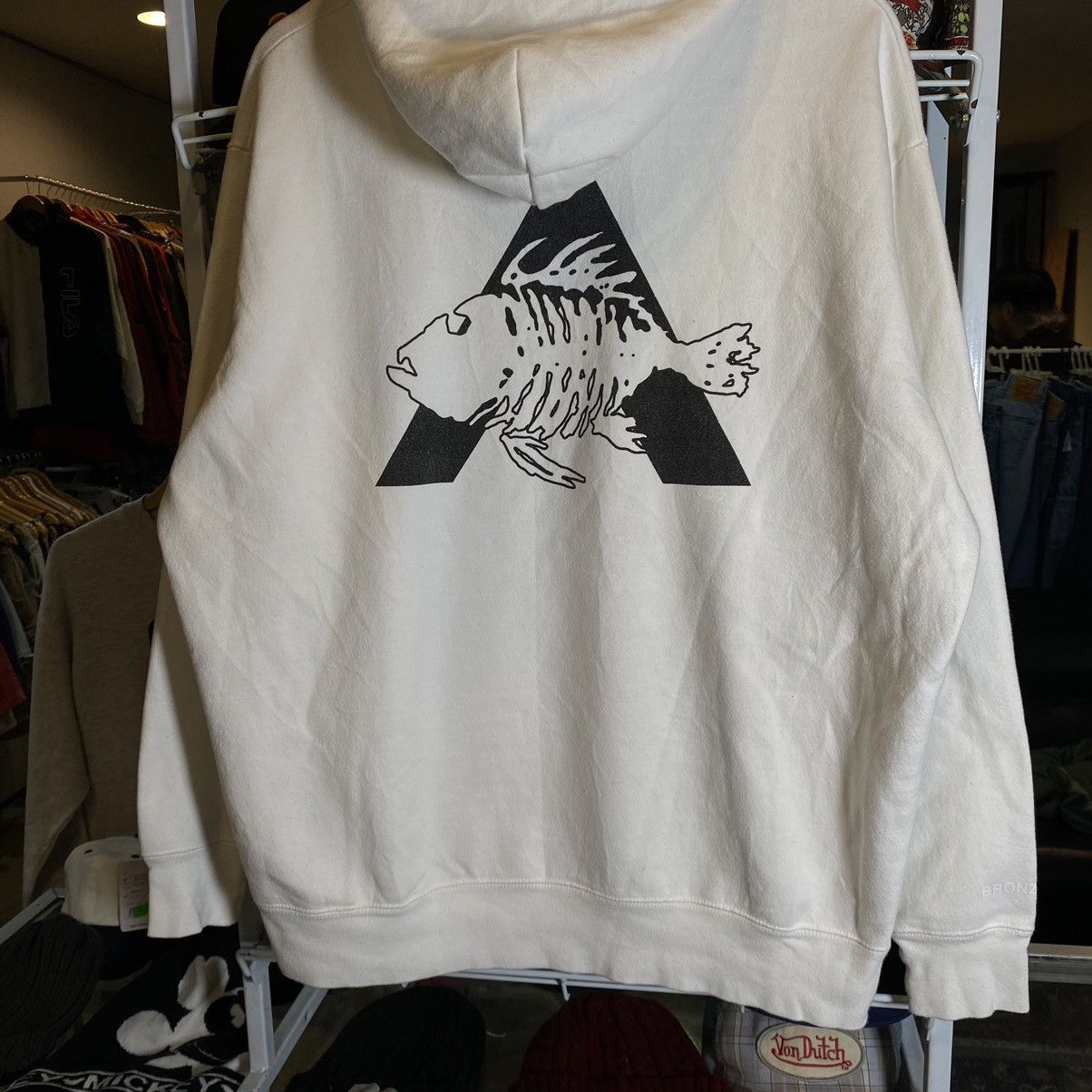Japanese Brand BRONZE AGE Azul by Moussy Oversized Hoodie Size US XL / EU 56 / 4 - 4 Thumbnail