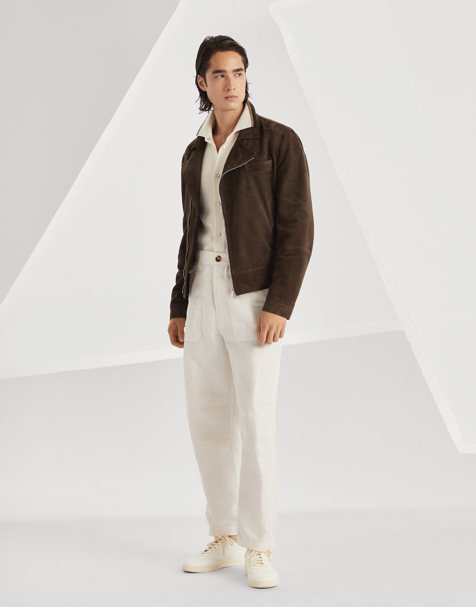 Brunello Cucinelli o1w1db10326 Sweater in White Size US L / EU 52-54 / 3 - 4 Thumbnail