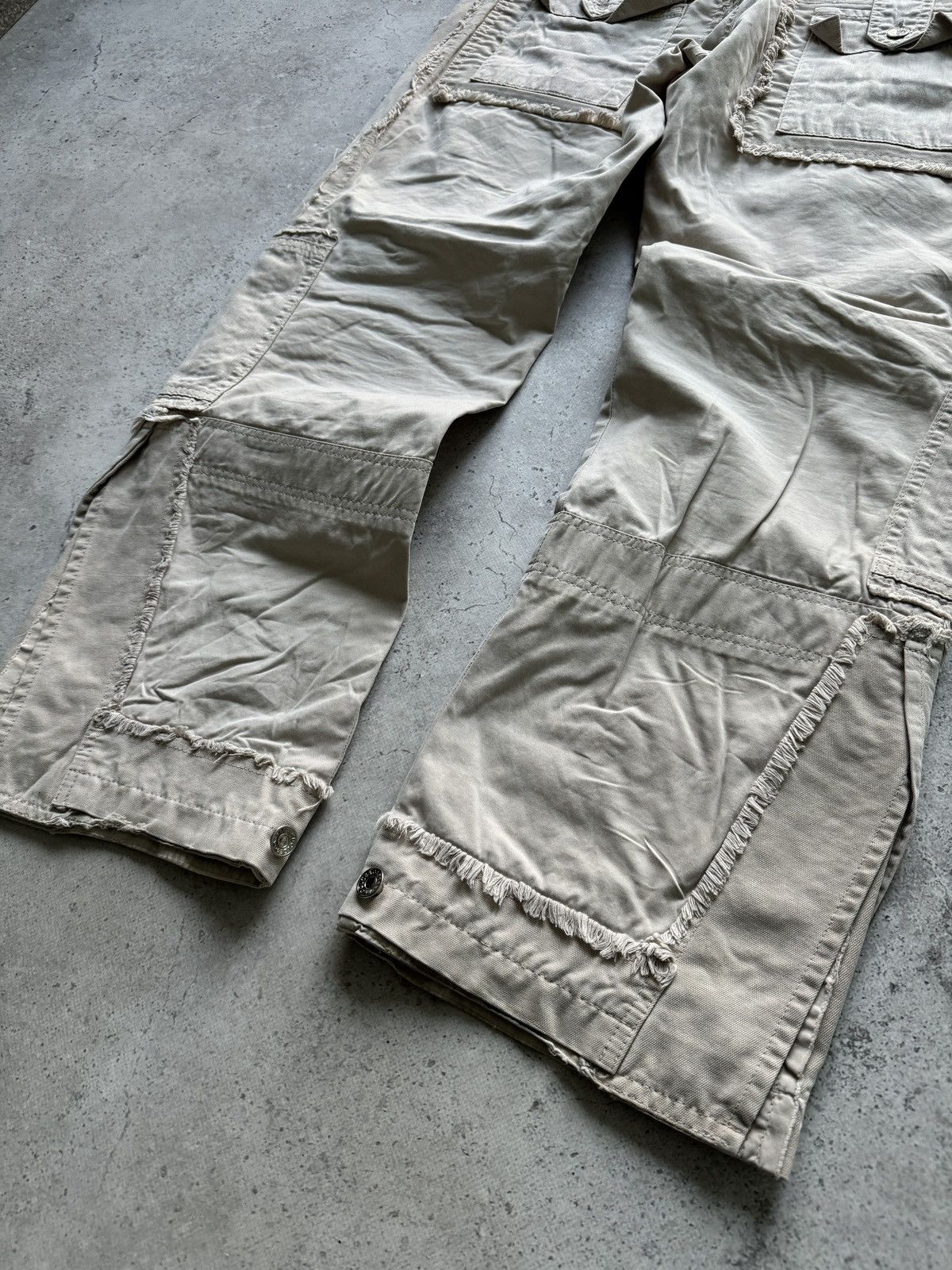 Dolce & Gabbana 🔥 Dolce&Gabbana Archive 00s PatchWork Distressed Pants Size US 34 / EU 50 - 9 Thumbnail