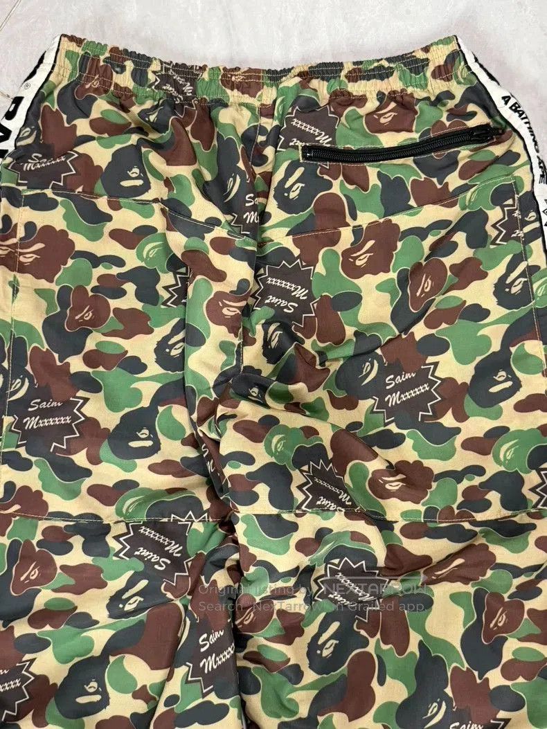 Bape SAINT Mxxxxxx x BAPE Camo Track Pants. Size US 32 / EU 48 - 6 Thumbnail