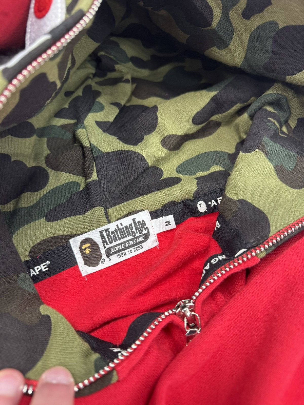 Bape Bape PONR Double Shark Full Zip Hoodie Size US M / EU 48-50 / 2 - 5 Thumbnail