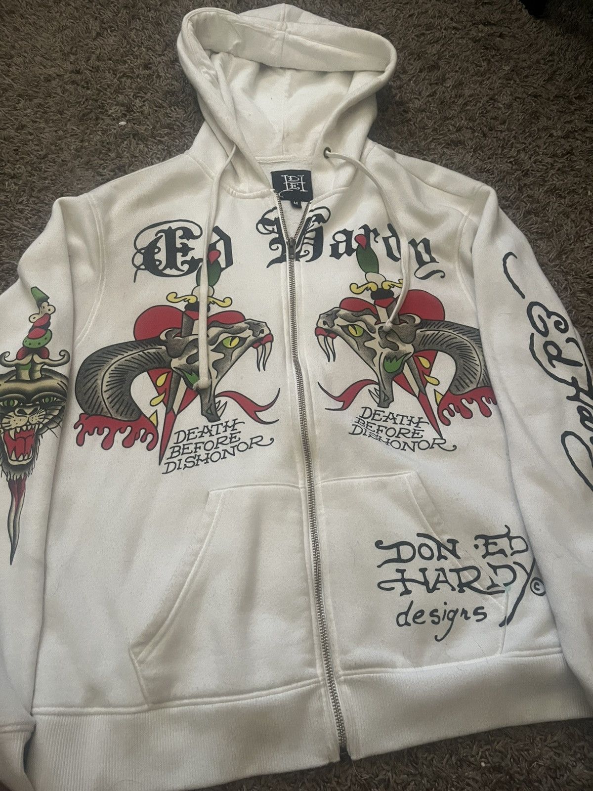 Ed Hardy Ed hardy death or glory hoodie Size US M / EU 48-50 / 2 - 2 Thumbnail