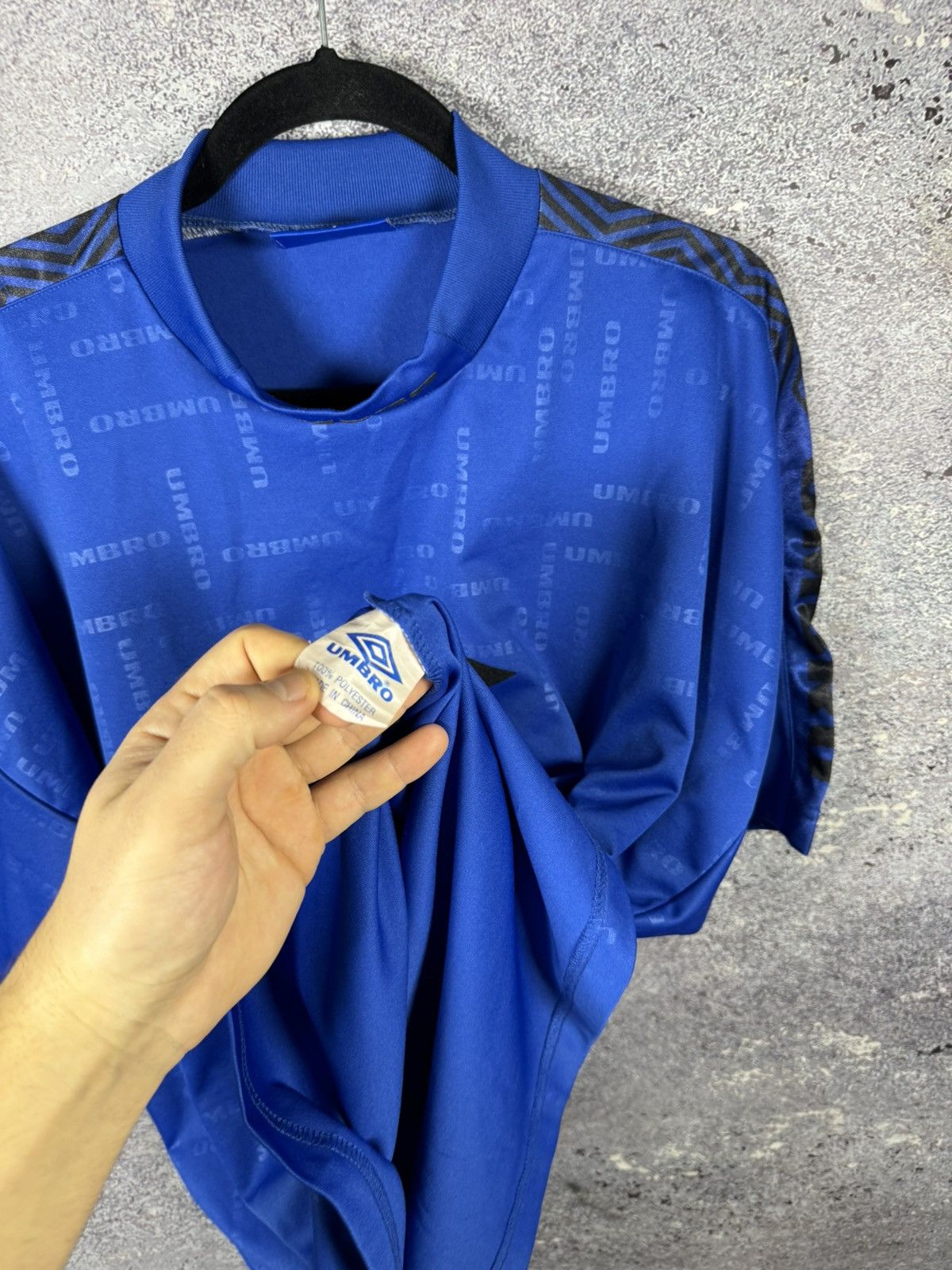 Umbro × Vintage 90’s Vintage Umbro Training Blue Jersey 2XL size Size US XXL / EU 58 / 5 - 10 Thumbnail