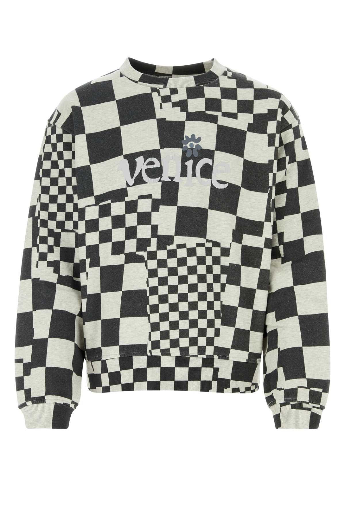 image of Erl Printed Cotton Sweatshirt, Men's (Size XL)