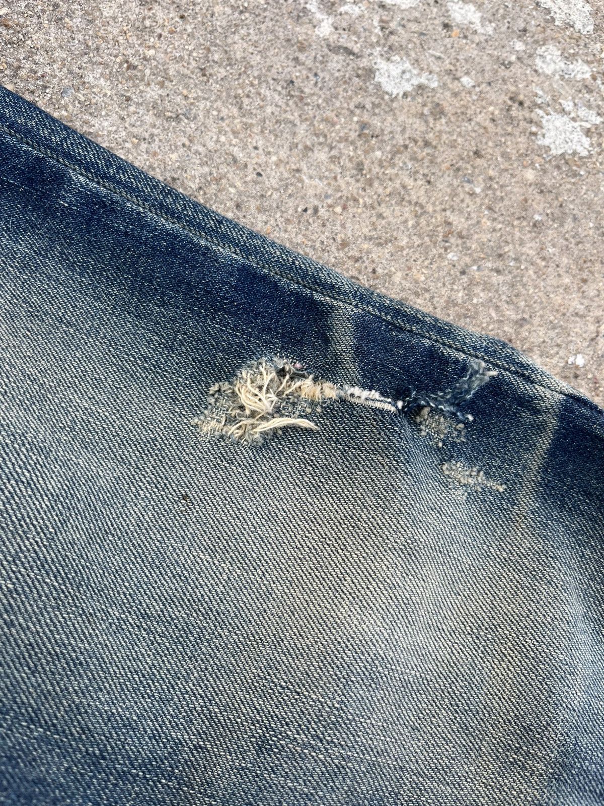 If Six Was Nine Vtg LOLITA EXOTIC DISTRESSED DENIM perfectly Size US 34 / EU 50 - 6 Thumbnail