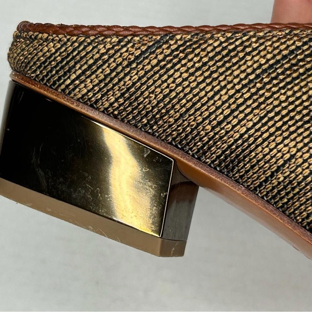 Aquatalia Aquatalia Fife Fabric & Metallic Mule Slides, 9 Size US 9 / IT 39 - 5 Thumbnail