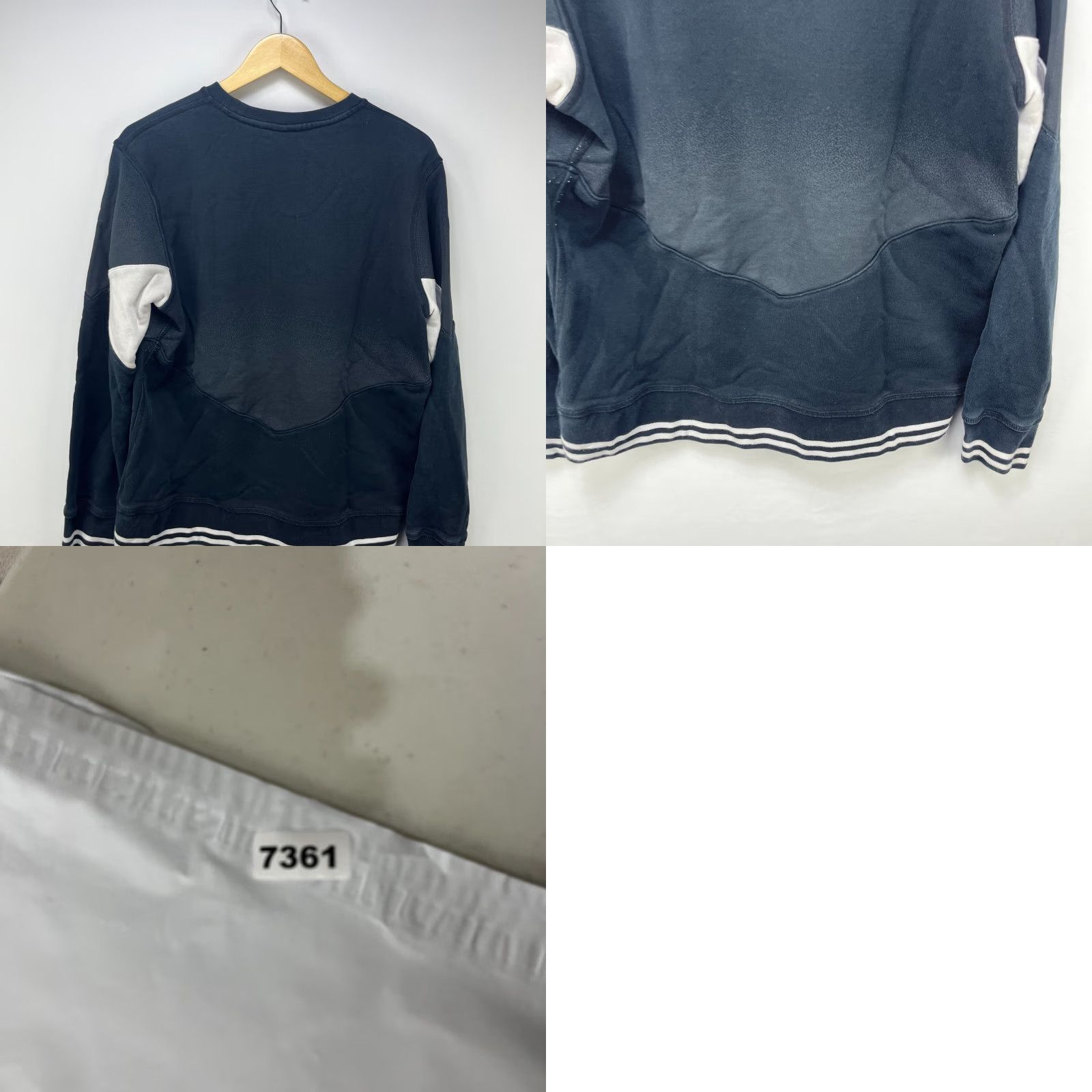 Nike VINTAGE Nike Sweatshirt Swoosh Air Womens Large Black Pullover 90s Size L / US 10 / IT 46 - 8 Thumbnail