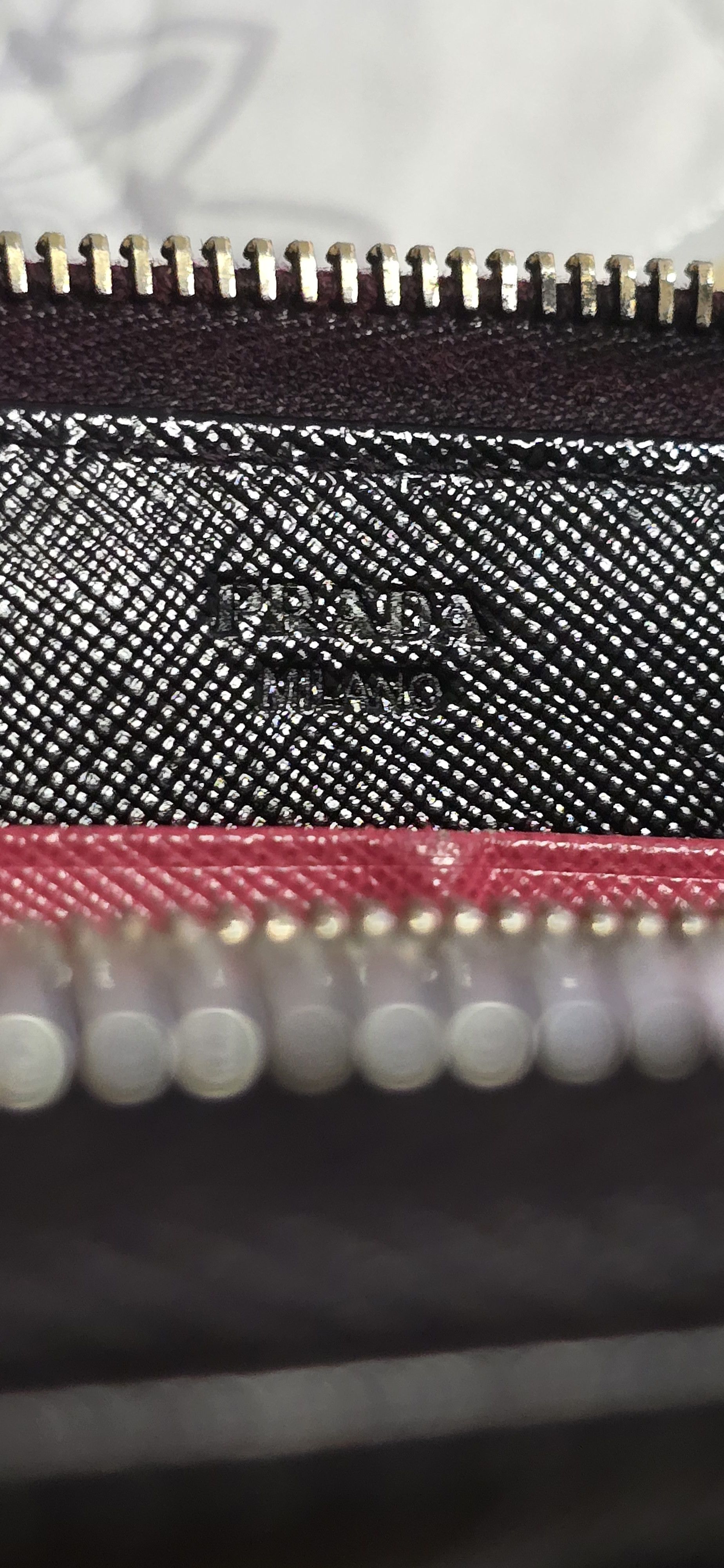 Prada Modified Saffiano Fiocco Zippy Wallet on Chain Size ONE SIZE - 9 Thumbnail