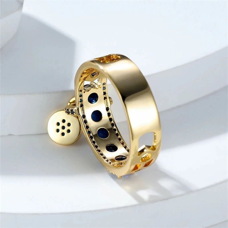 Jewelry Vintage Royal Blue Stone Ring Size ONE SIZE - 5 Thumbnail