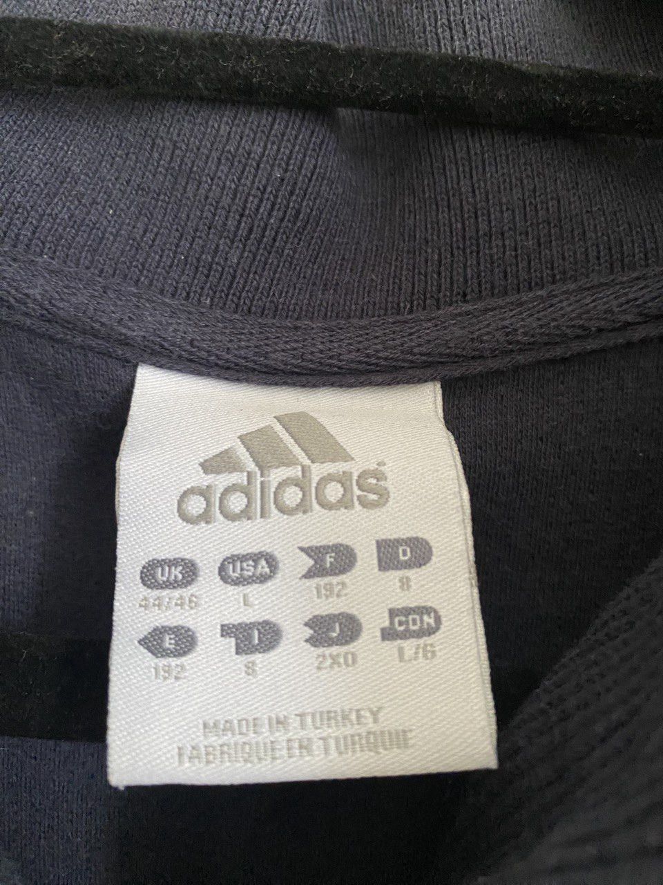 Adidas × Vintage Vintage Adidas Grey Sweater – YKK Zipper, Oversized Fit (XL) Size US XL / EU 56 / 4 - 3 Thumbnail