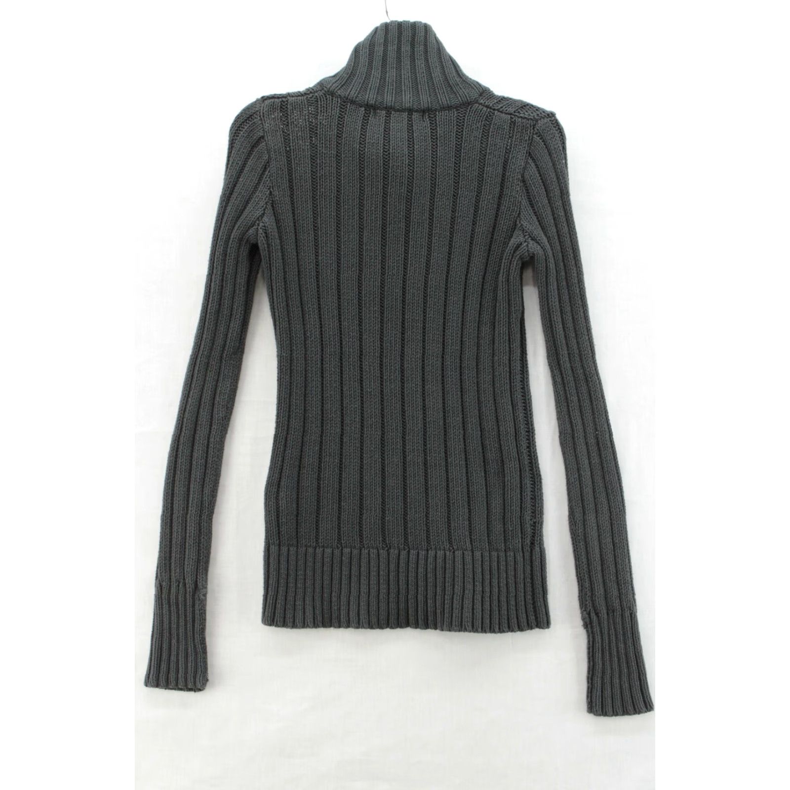 Eddie Bauer VINTAGE Eddie Bauer Chunky Cable Knit Cardigan Sweater Womans XS Green Ribbed Boho Size XS / US 0-2 / IT 36-38 - 2 Thumbnail