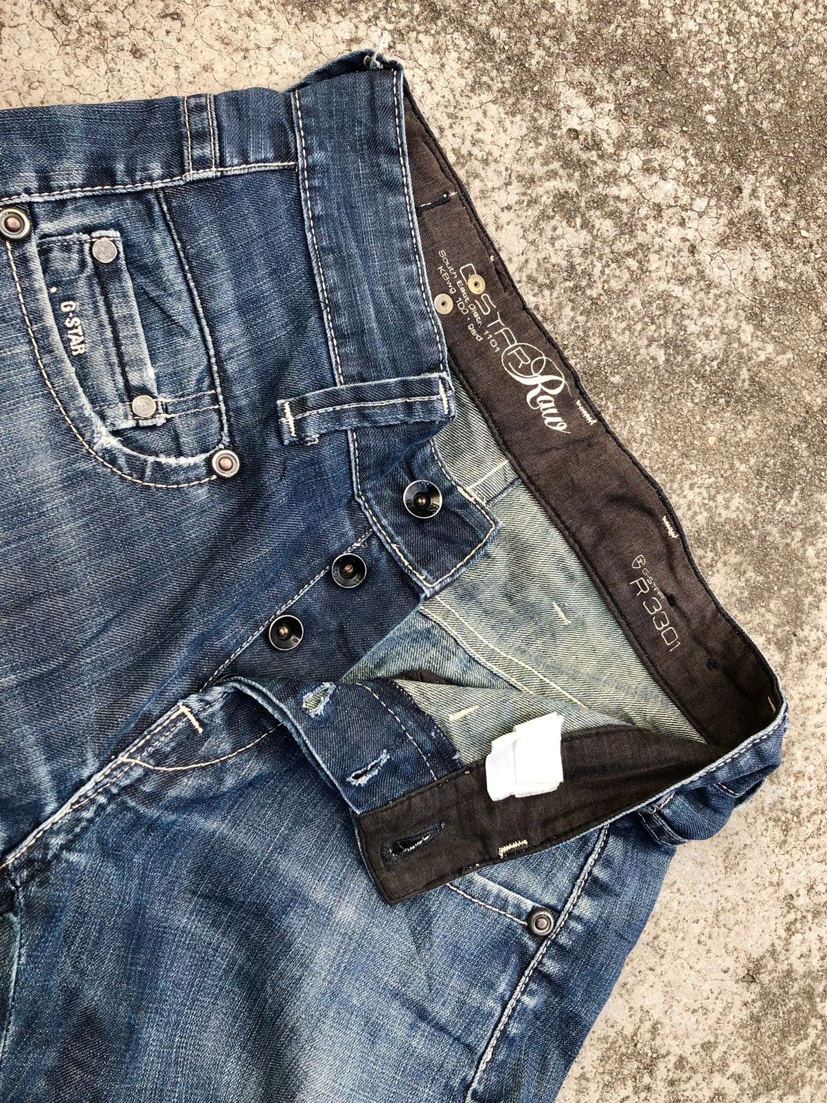 G-Star BAGGY DISTRESSED DENIM BY GSTAR RAW Size US 30 / EU 46 - 2 Thumbnail