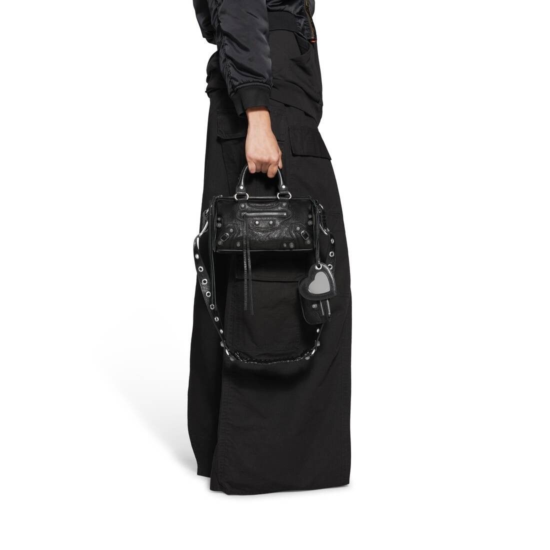 Balenciaga o1mt1gz0225 Size: OS / Le Cagole Mini Duffle Bag in Black Size ONE SIZE - 2 Thumbnail