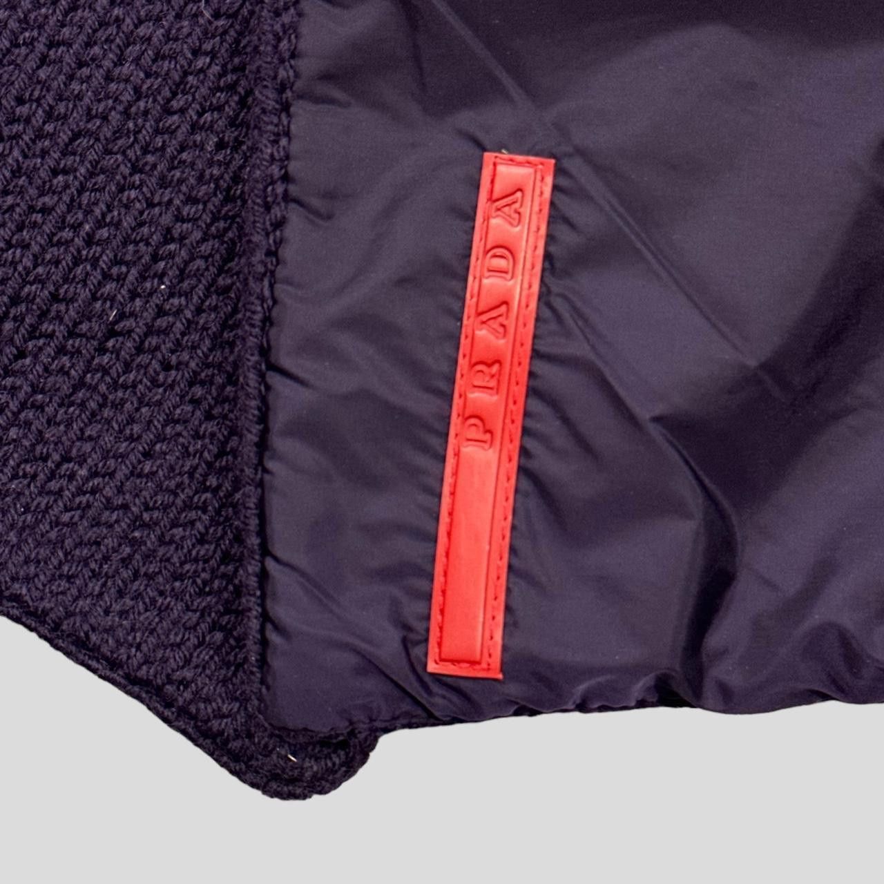 Prada Sport AW00 Nylon & Wool Reversible Scarf