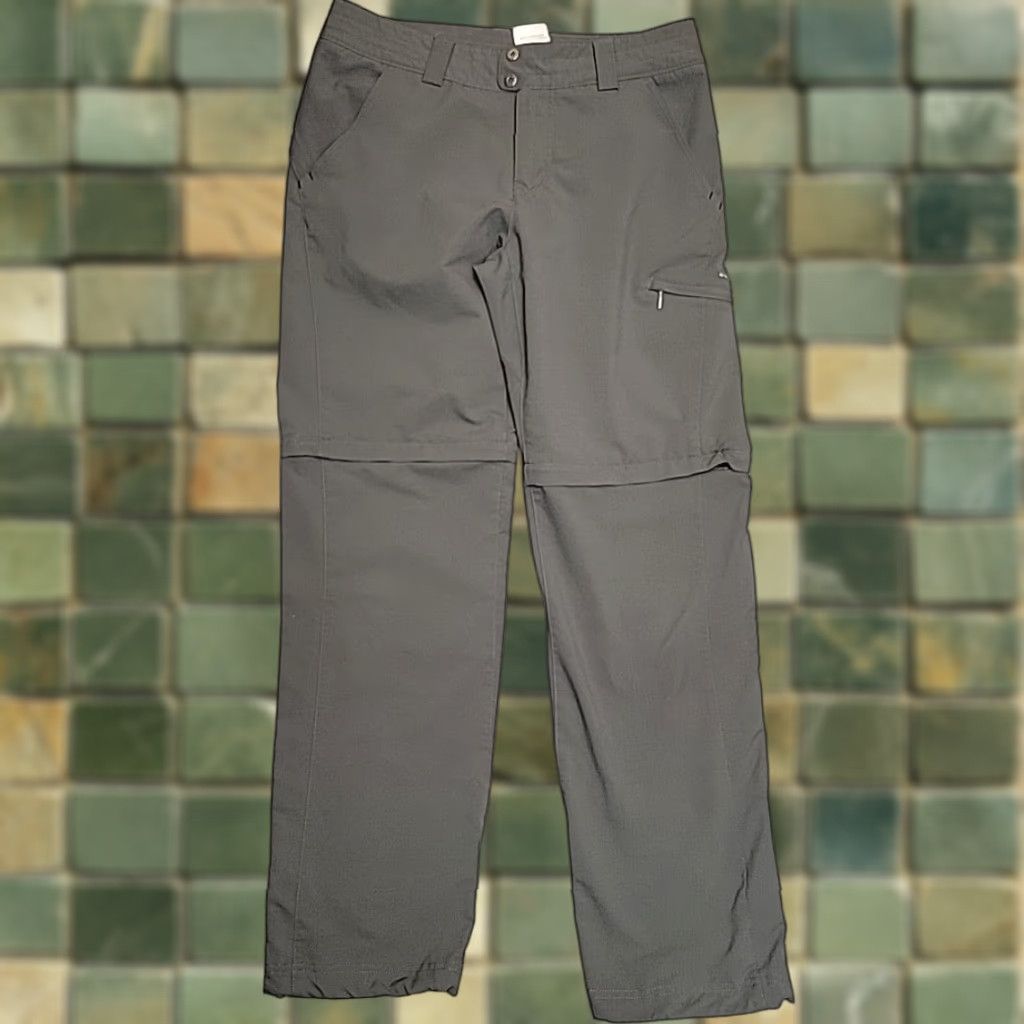 Vintage Columbia Titanium Convertible Pants Womens 8 Gray Outdoor Hiking Performance Quick Dry Pockets Size 30" / US 8 / IT 44 - 1 Thumbnail
