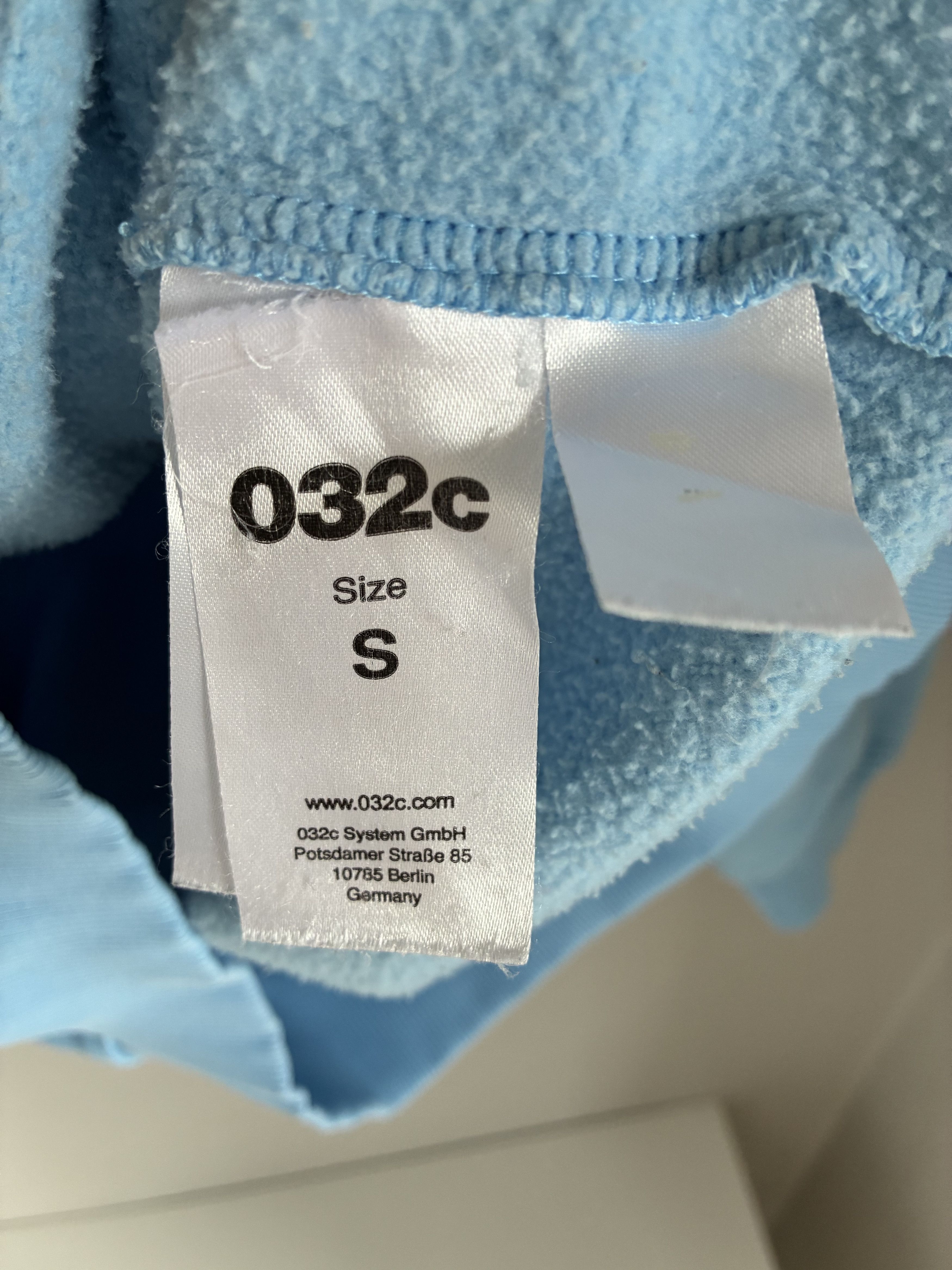032c 032c Tödliche Doris Hoodie Berlin skate rare baby blue Size US S / EU 44-46 / 1 - 7 Thumbnail